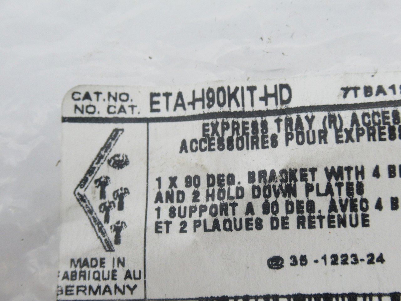 Thomas & Betts ETA-H90KIT-HD 90 Degree Bracket Kit NWB