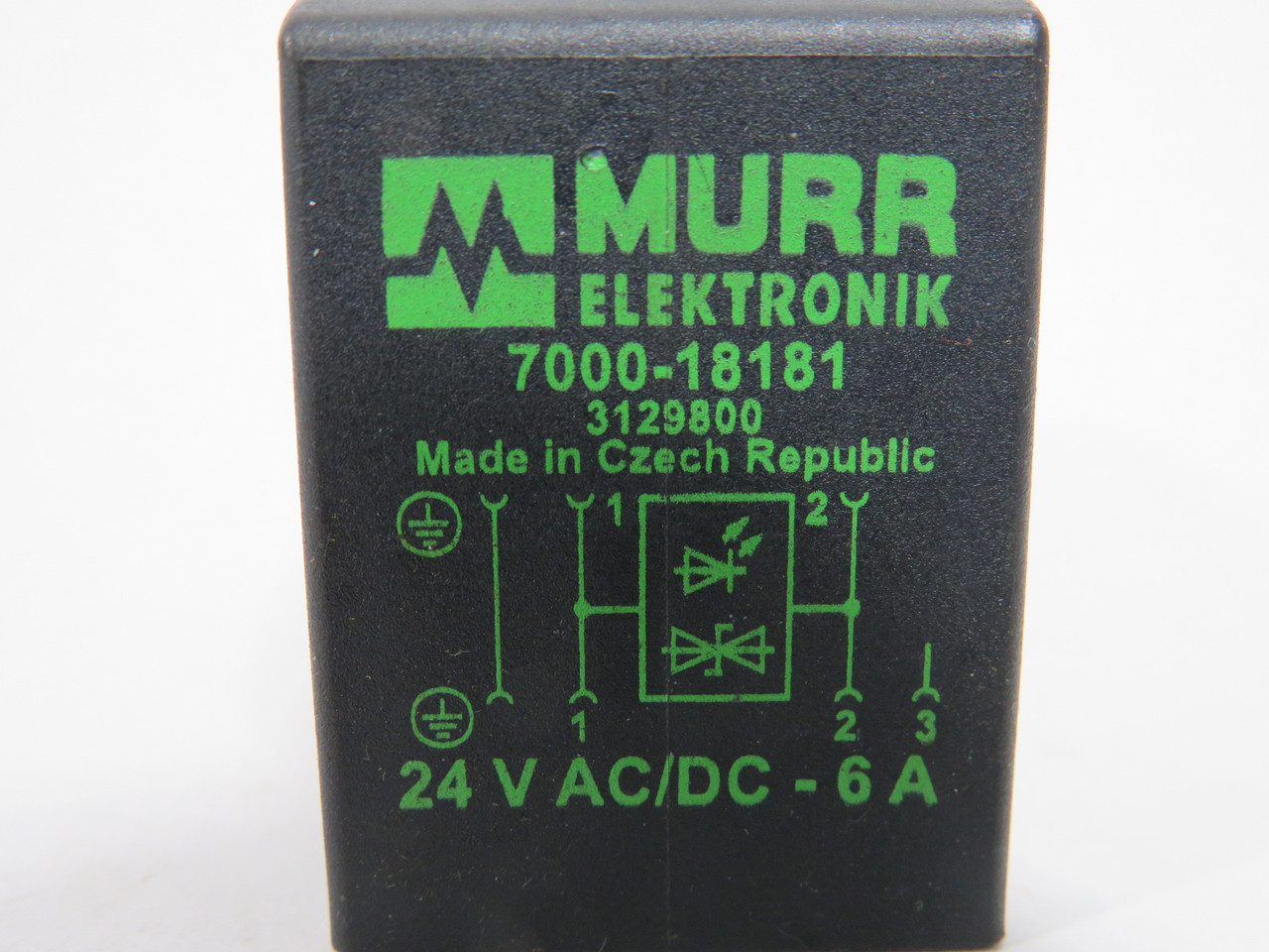 Murrelektronik 7000-18181 Solenoid Valve Connector 24VAC/DC 6A USED