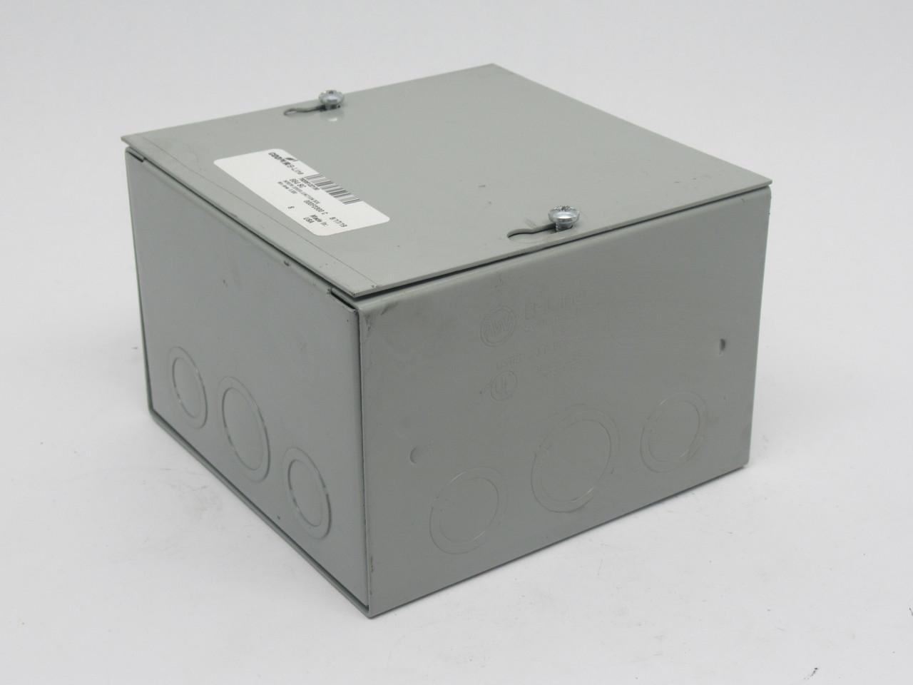 Cooper 664SC B-Line Screw Cover Junction Box Type 1 Enclosure 6x6x4 USED