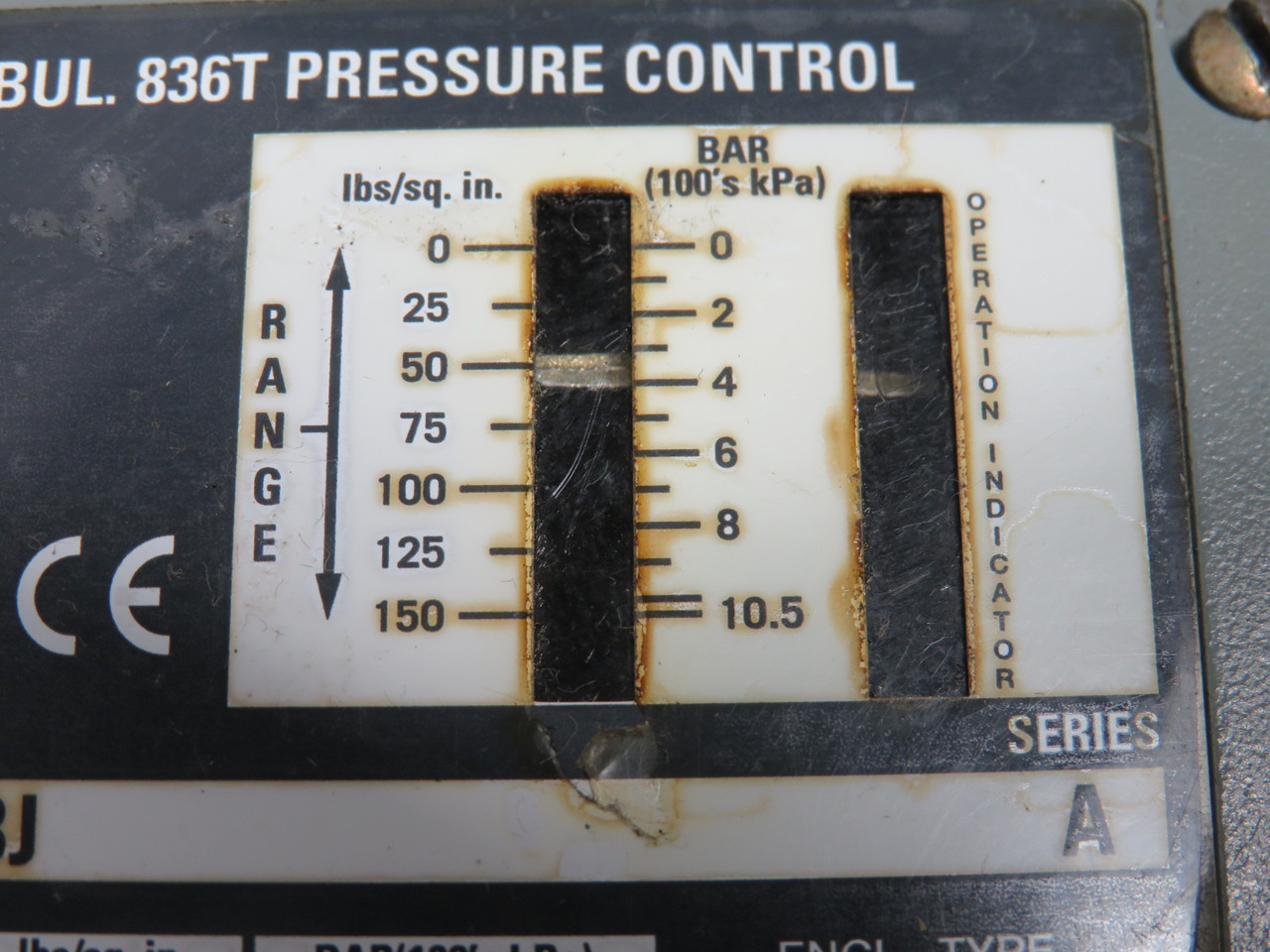 Allen-Bradley 836T-T253J Series A Pressure Control SHELF WEAR USED