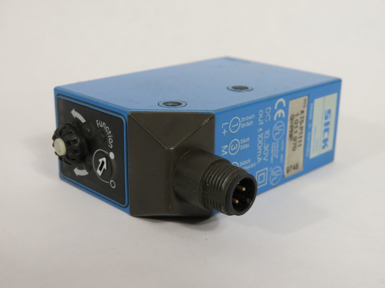 Sick KT5-P1111 Contrast Sensor 10-30VDC 100mA 10mm PNP 1011970 USED