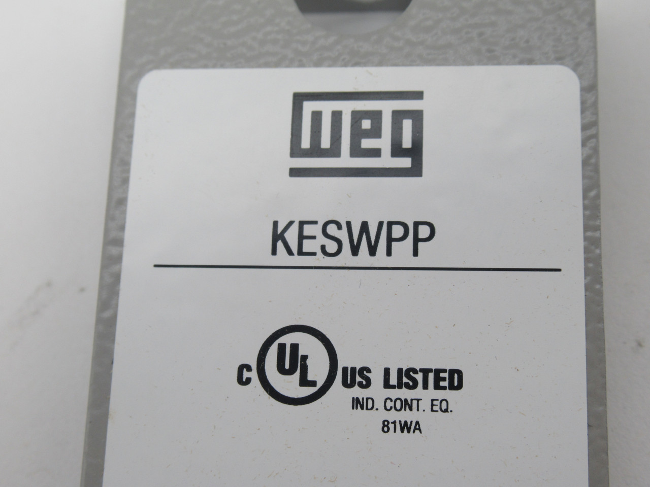 Weg KESWPP Field Modification Kit Mounting Bracket for Motor Starter NEW