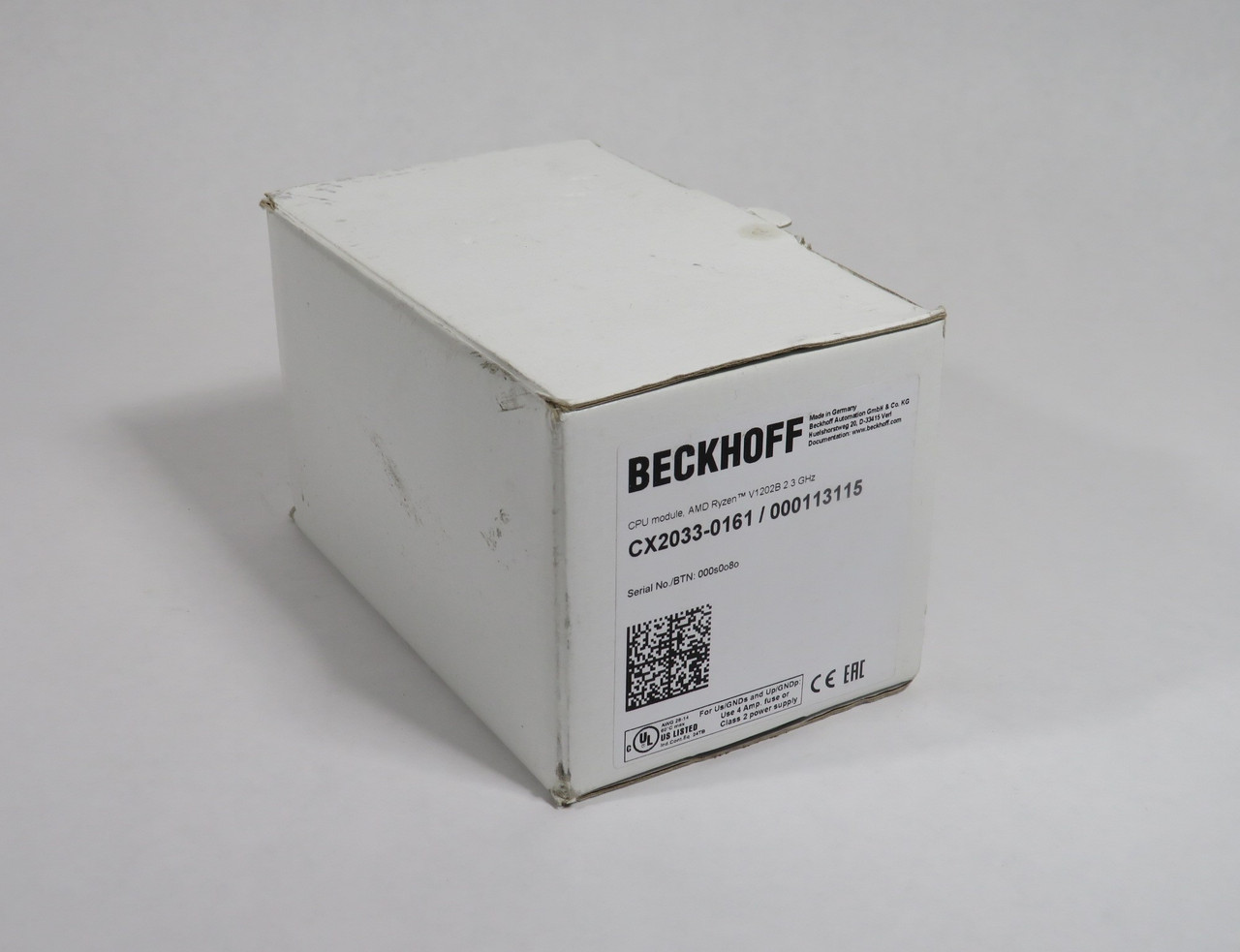 Beckhoff CX2033-0161/000113115 CPU Module AMD Ryzen V1202B 2.3GHz NEW
