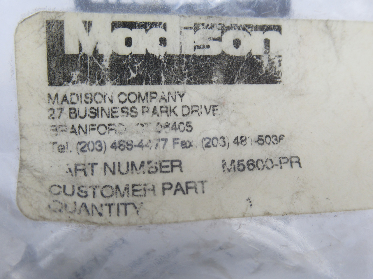 Madison M5600-PR Stainless Steel Float Switch 1/4"NPT 240VAC *DAMAGED BAG* NWB