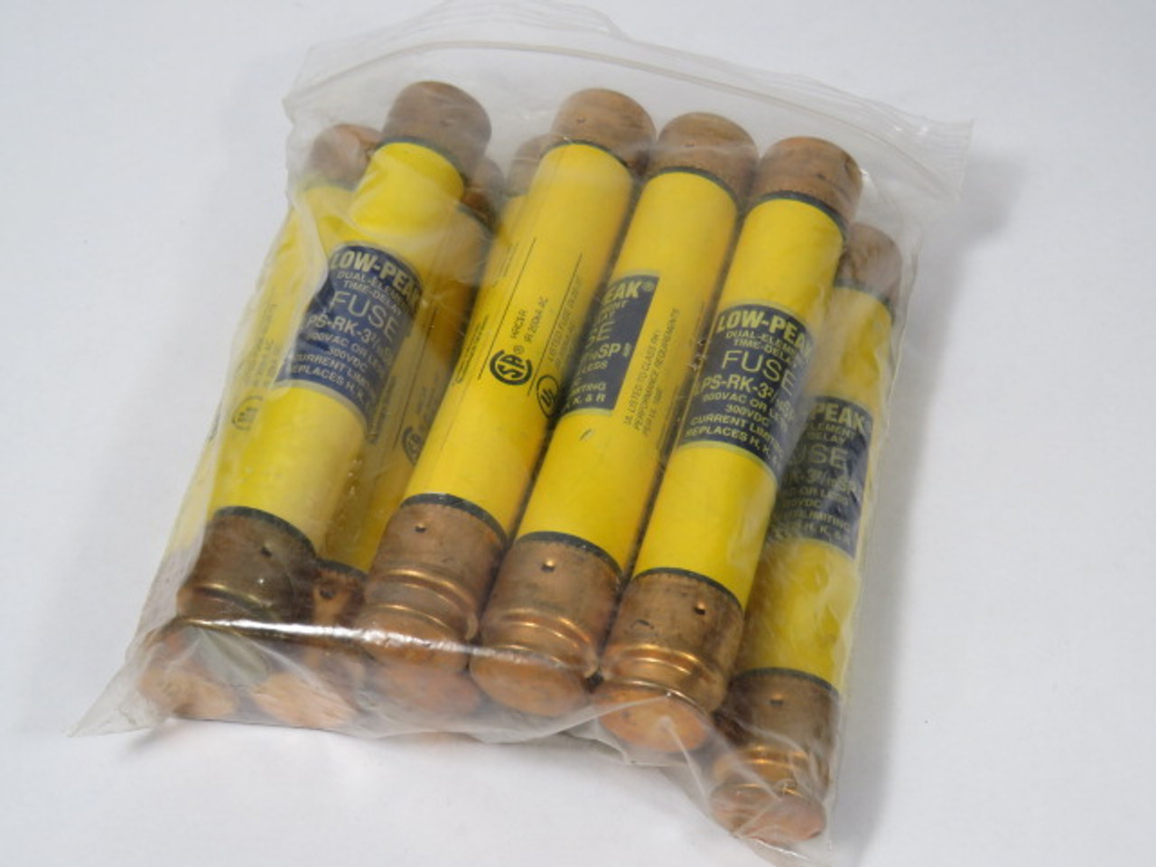 Low-Peak LPS-RK-3-2/10SP Dual Element Fuse 3-2/10A 600V Lot of 10 USED