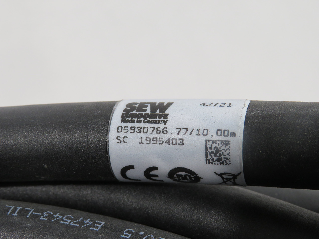 SEW-Eurodrive 05930766.77/10.00m Servo Cable Assembly 10m Length NOP