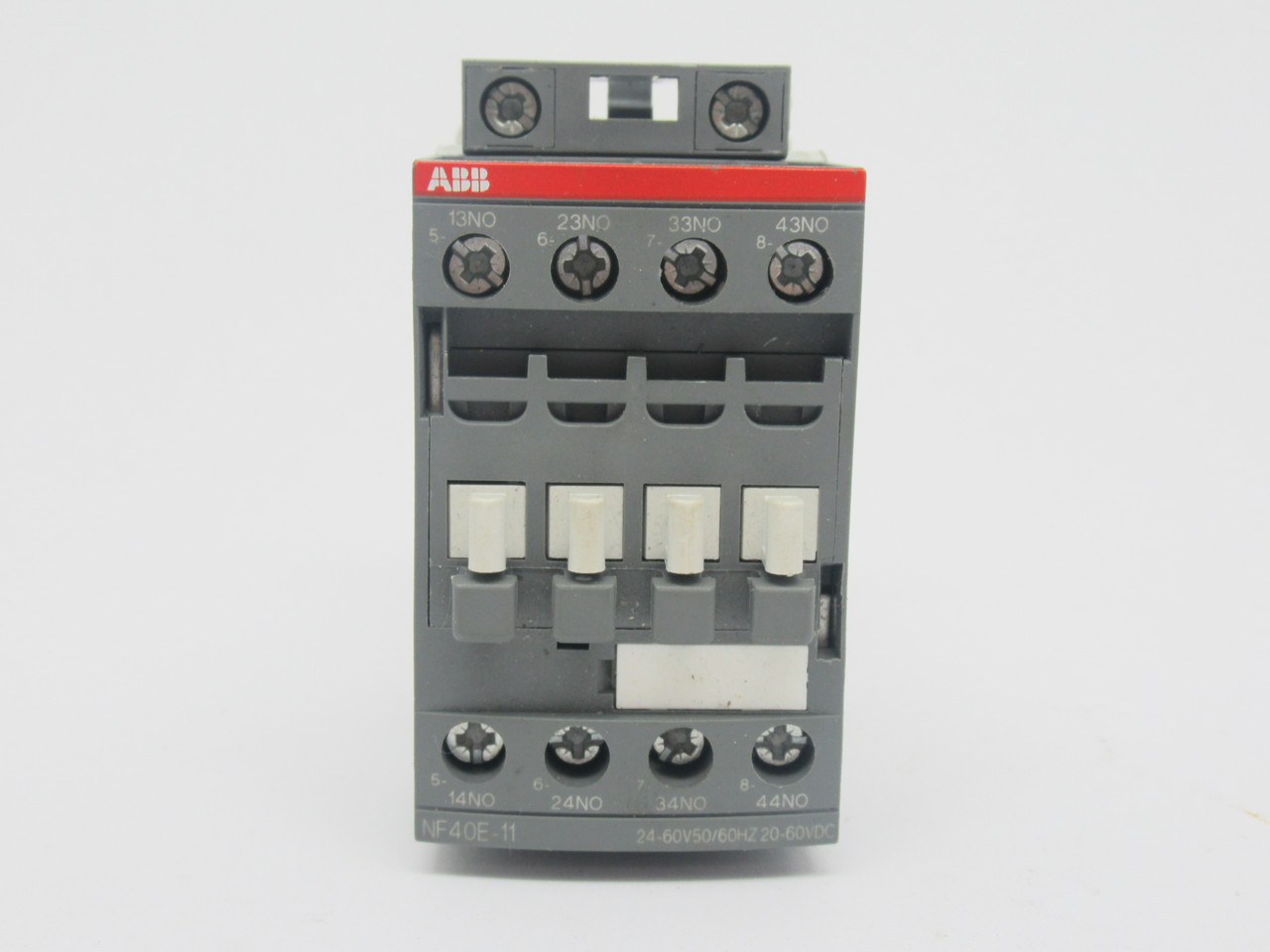 ABB NF40E-11 Contactor Relay 24-60VAC 50/60Hz 20-60VDC 4-Pole USED