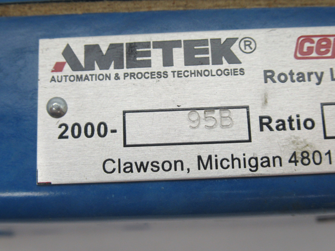 Ametek 2000-95B Rotary Limit Switch 60:1 Ratio *MISSING SCREW* USED