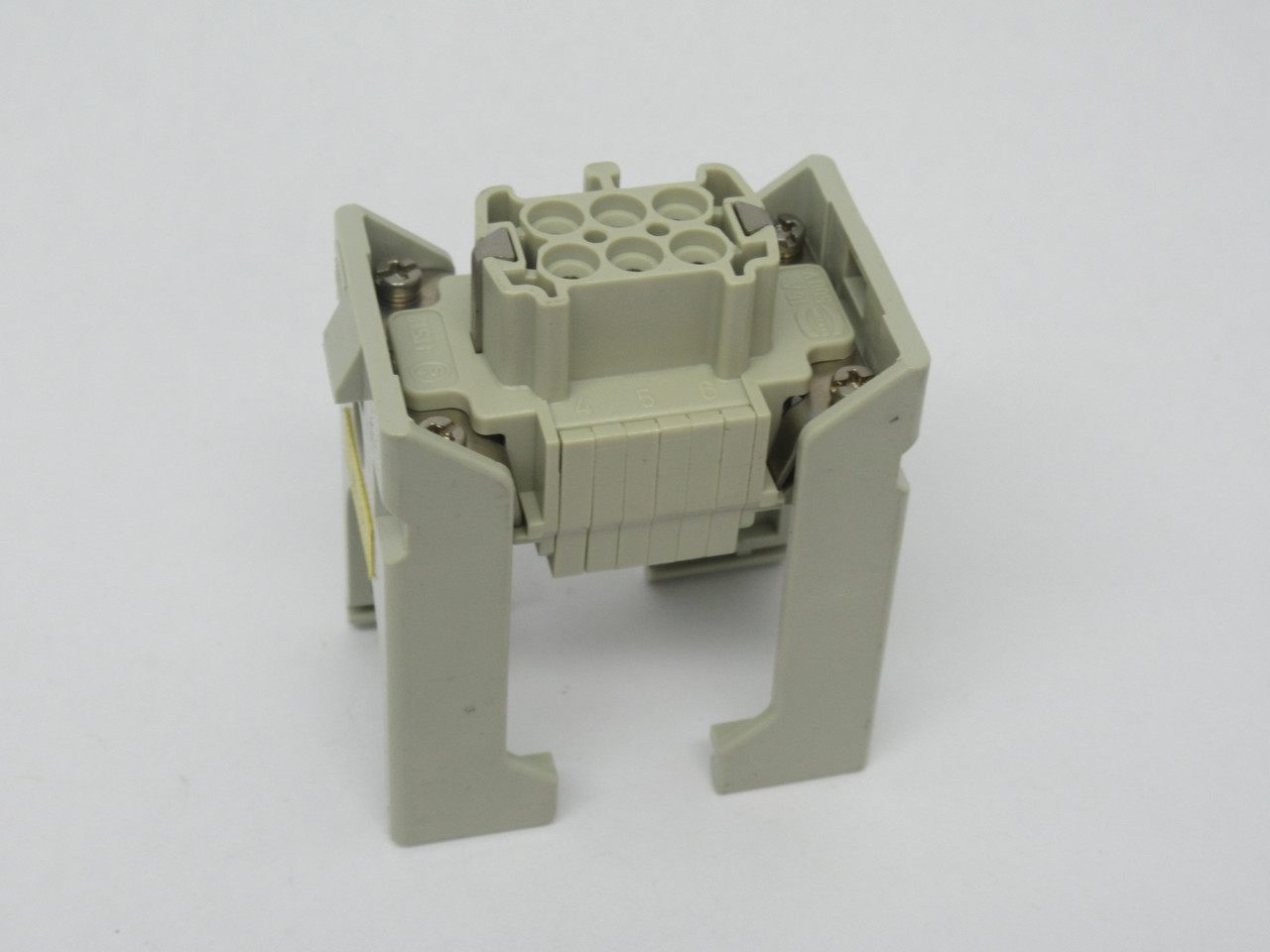 Harting 09330062716 6-Pin Female Connector 500V 16A w/ Housing USED