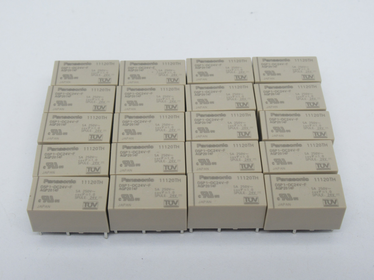 Panasonic DSP1-DC24V-F General Power Relay 24VDC 5A *20-Pack* NWB