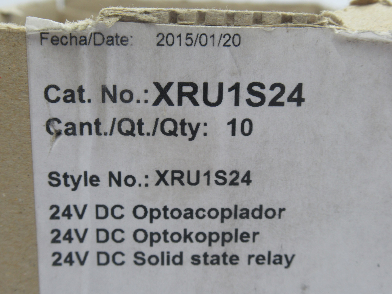 Eaton XRU1S24 Terminal Block Relay 24VDC *10-Pack* DAMAGED BOX NEW