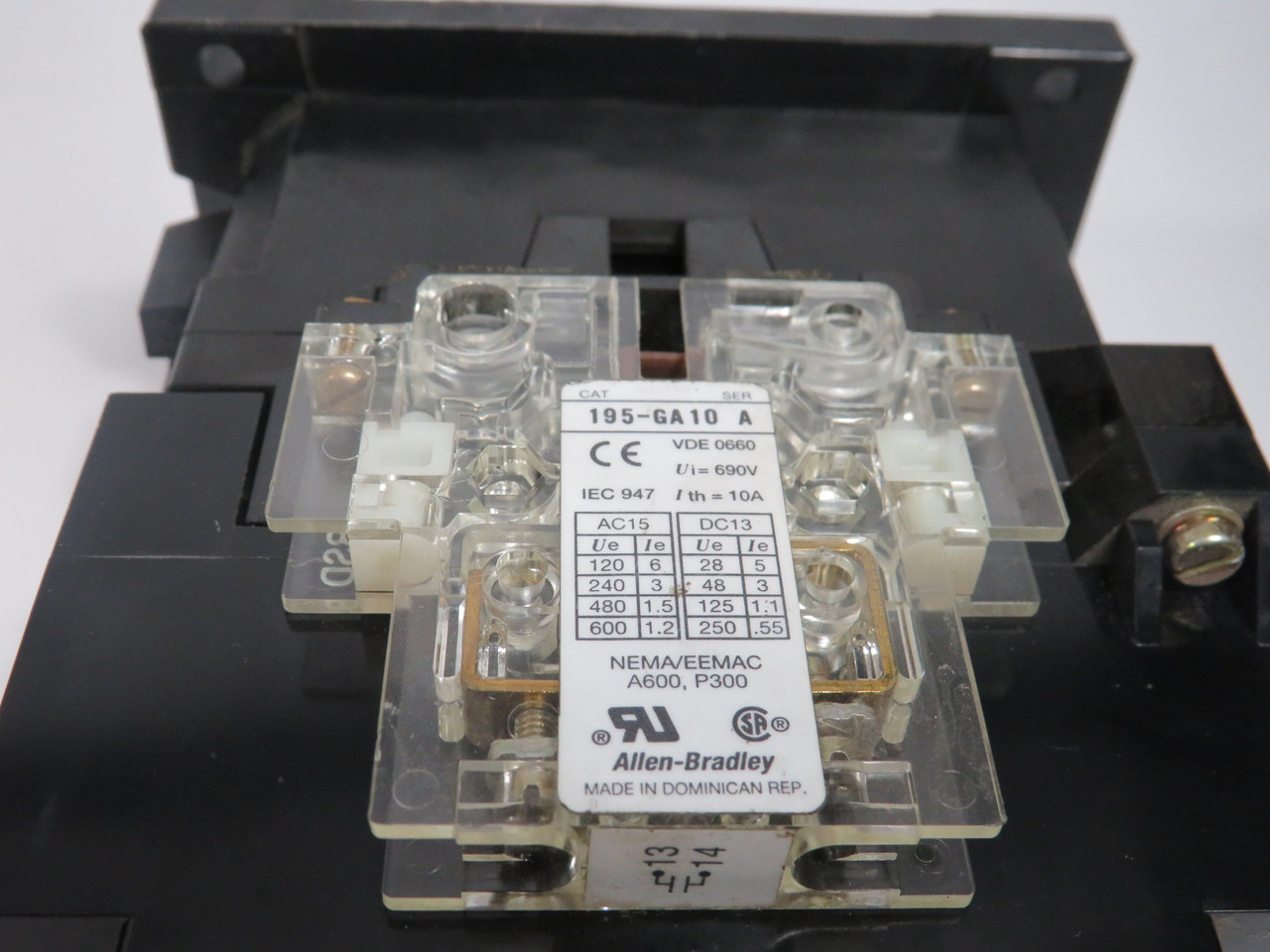 Allen-Bradley 100-A75ND3 Contactor 75A 110/120V 50/60Hz 3 Pole USED