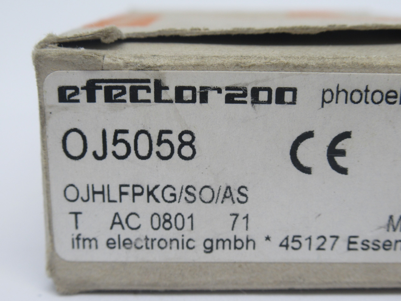 IFM OJ5058 Diffuse Reflective Sensor 7-150mm Range 10-30VDC 13mA NEW