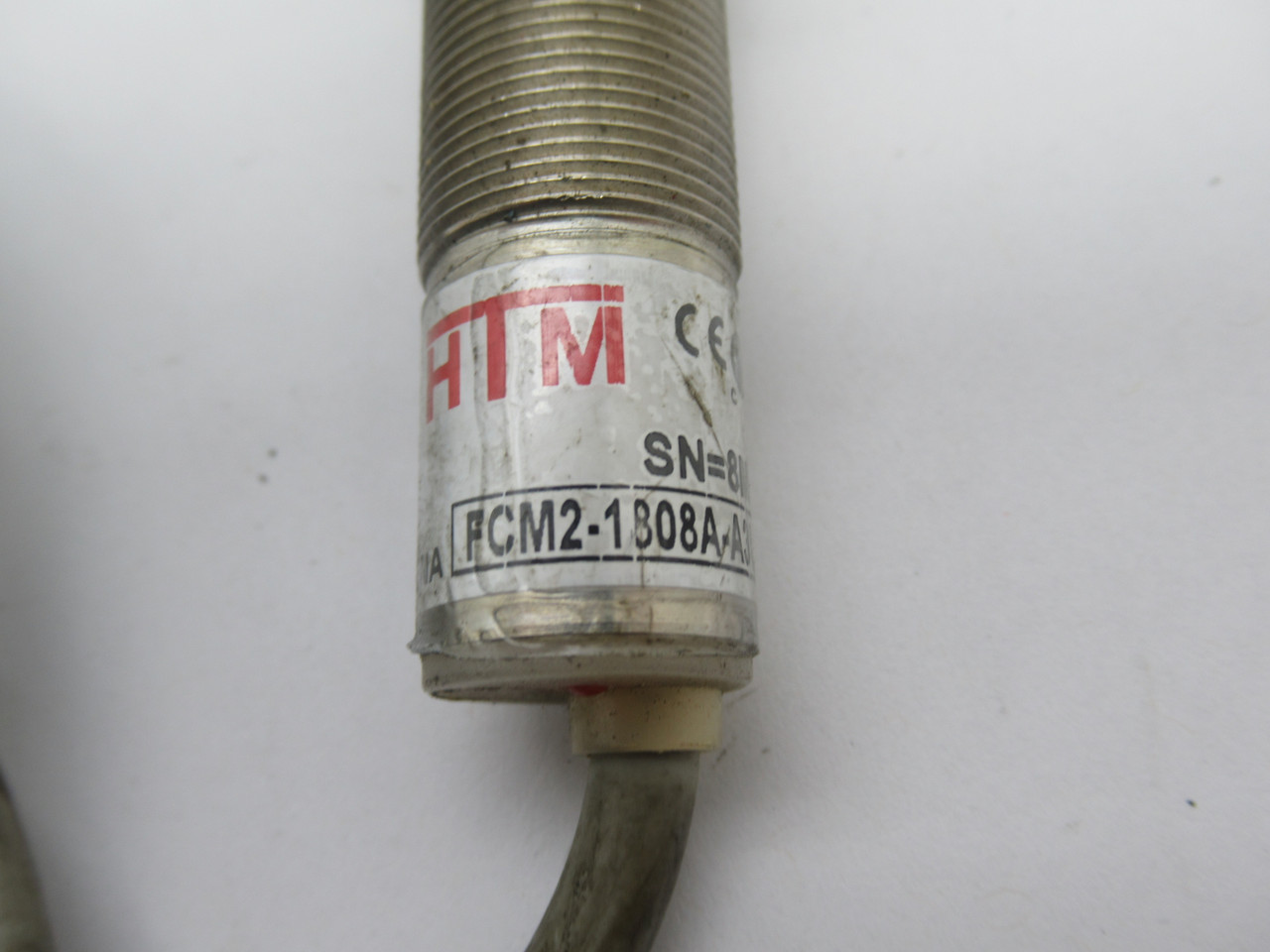 HTM Sensors FCM2-1808A-A3L2 Inductive Proximity Sensor 8mm Range 2m Length USED
