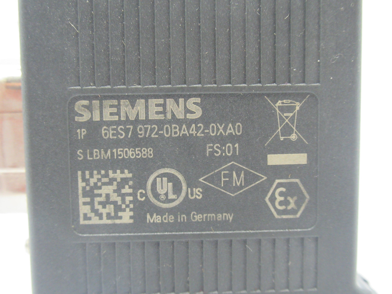 Siemens 6ES7972-0BA42-0XA0 Simatic Profibus Connection Plug 12MBIT/S USED