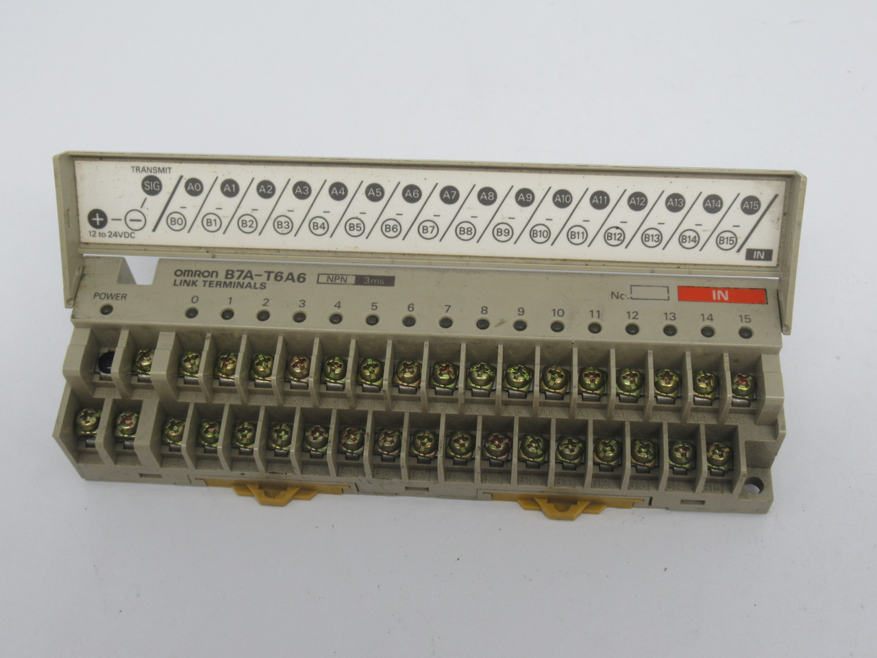 Omron B7A-T6A6 Link Terminal Module 16PT NPN 12-24VDC 3ms USED