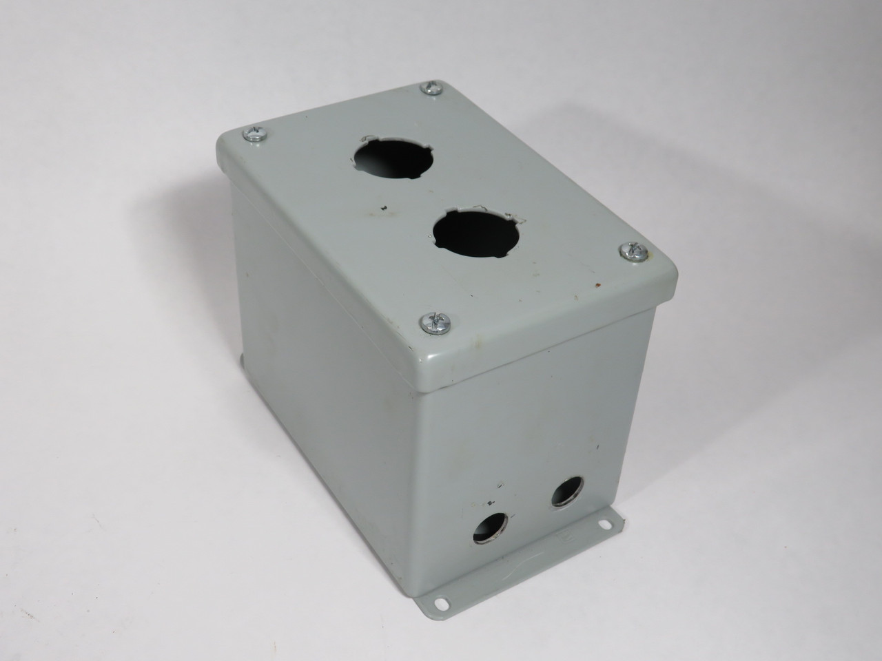 Hoffman E2PBX Steel Push Button Enclosure 6x4x4.75" SHELF WEAR USED