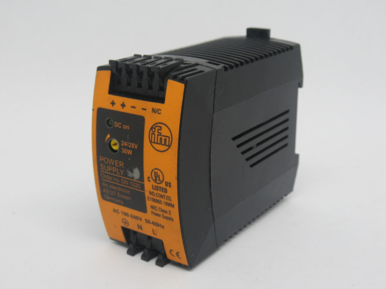 IFM DN1020 Switched Mode Power Supply 24-28VDC 1.3A USED