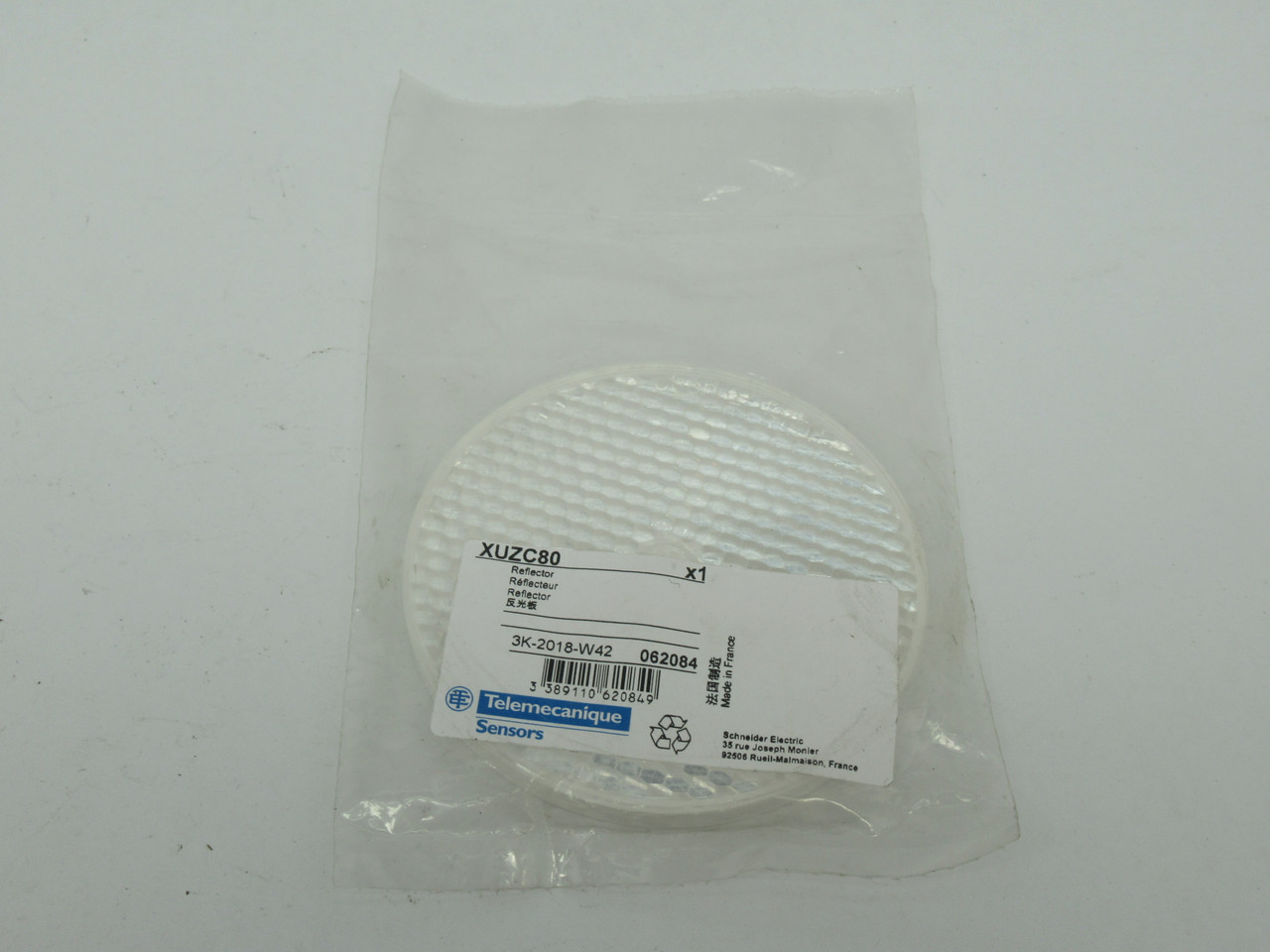 Telemecanique XUZC80 Photoelectric Sensor Reflector 80mm D NWB