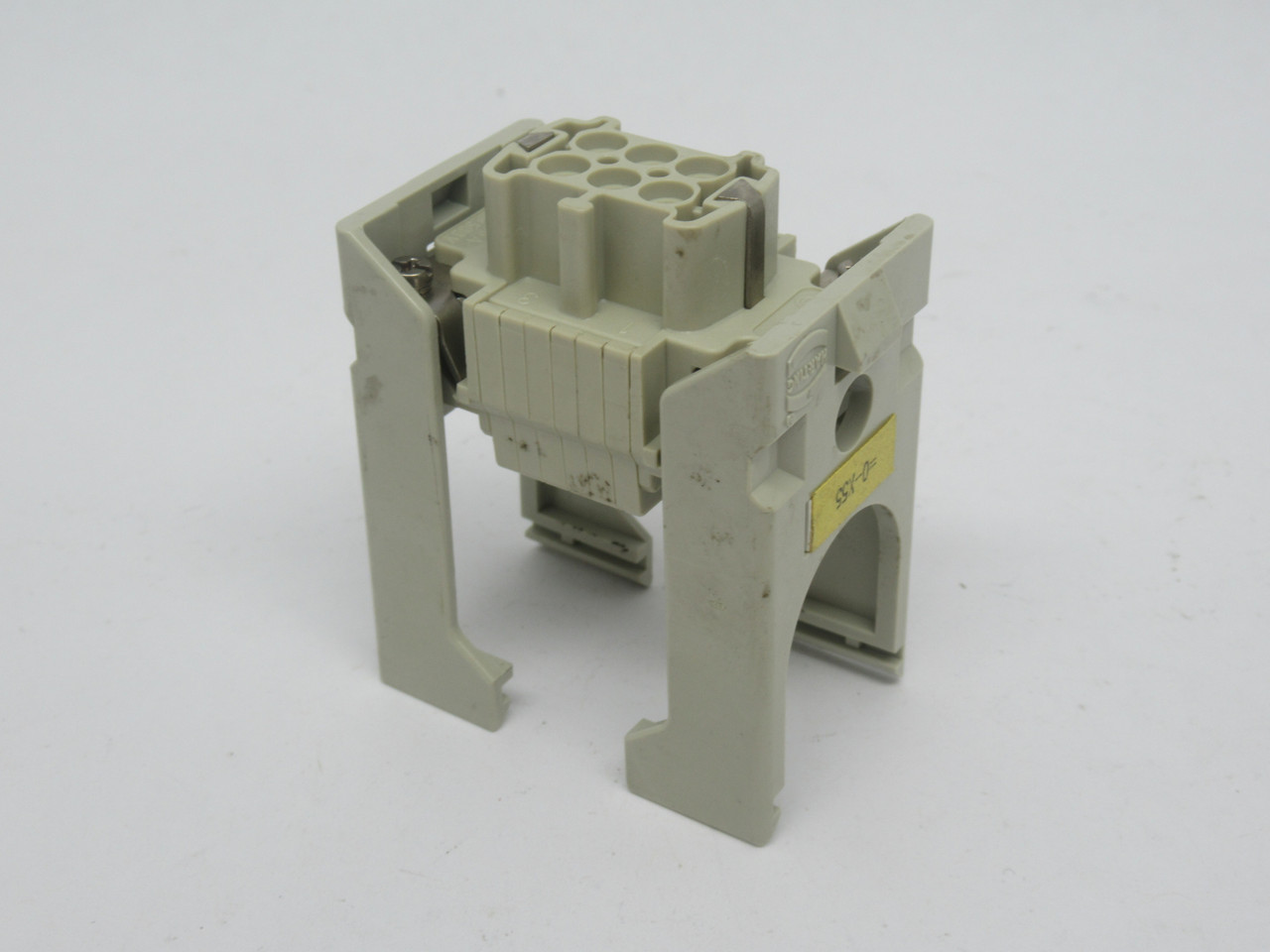 Harting HAN-ES-6F Press Female Connector Insert w/ Housing 6 Contacts 600V USED