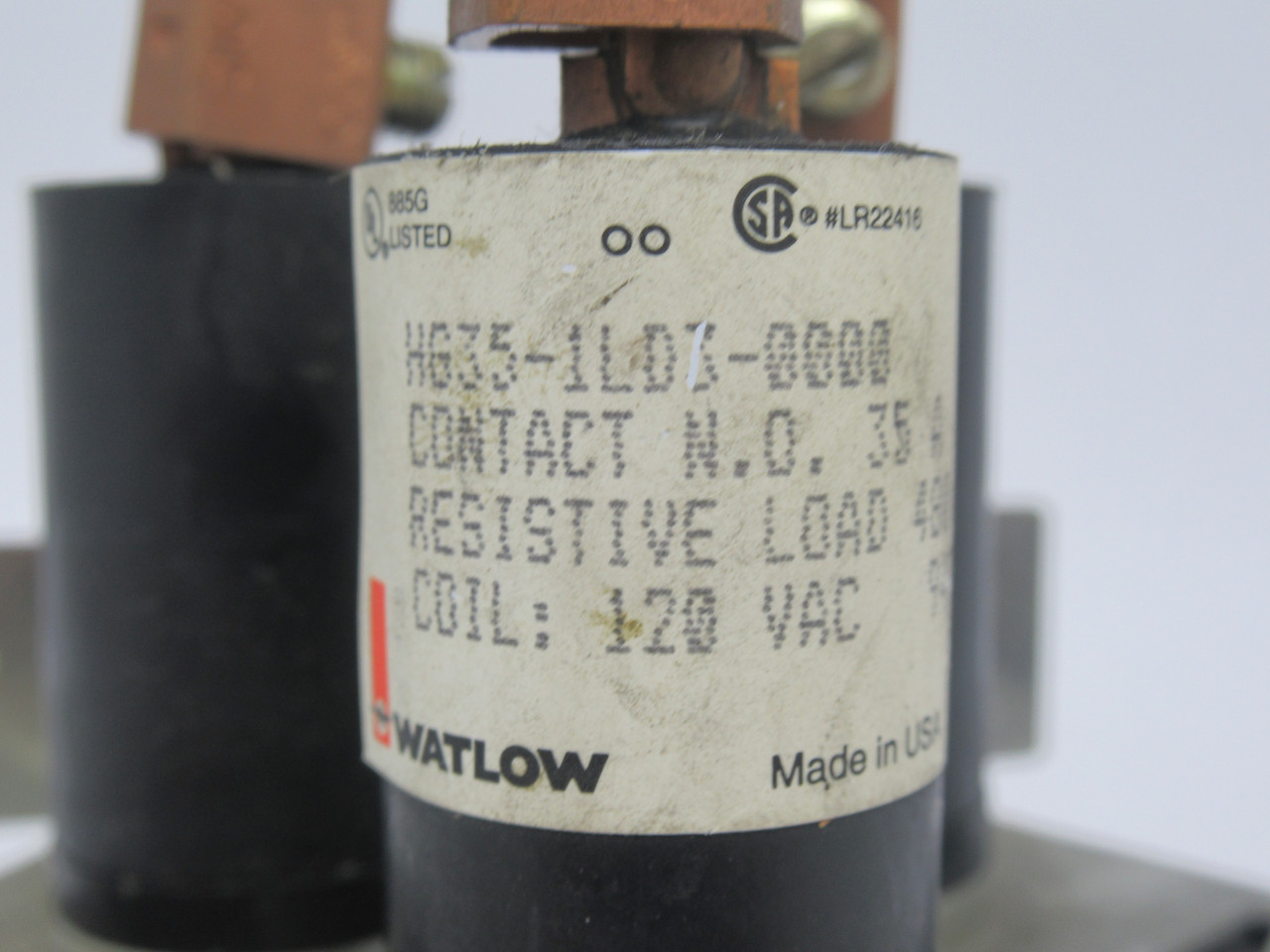 Watlow HG35-1LD3-0000 Mercury Displacement Relay 120VAC Coil 3P NO 35A USED