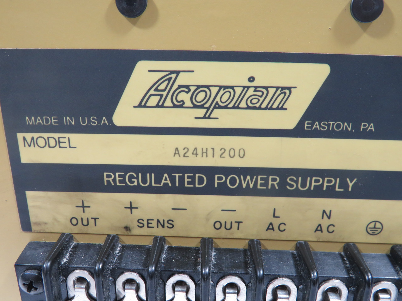 Acopian A24H1200 Regulated Power Supply 24V 12A USED