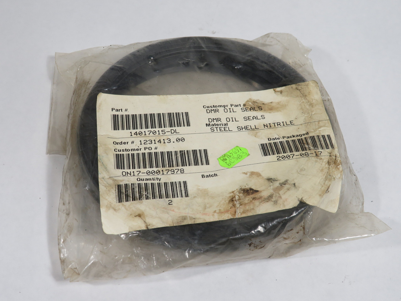 Daemar 14017015-DL Nitrile Oil Seal 170mm OD 140mm ID 15mm W 2-Pack NWB