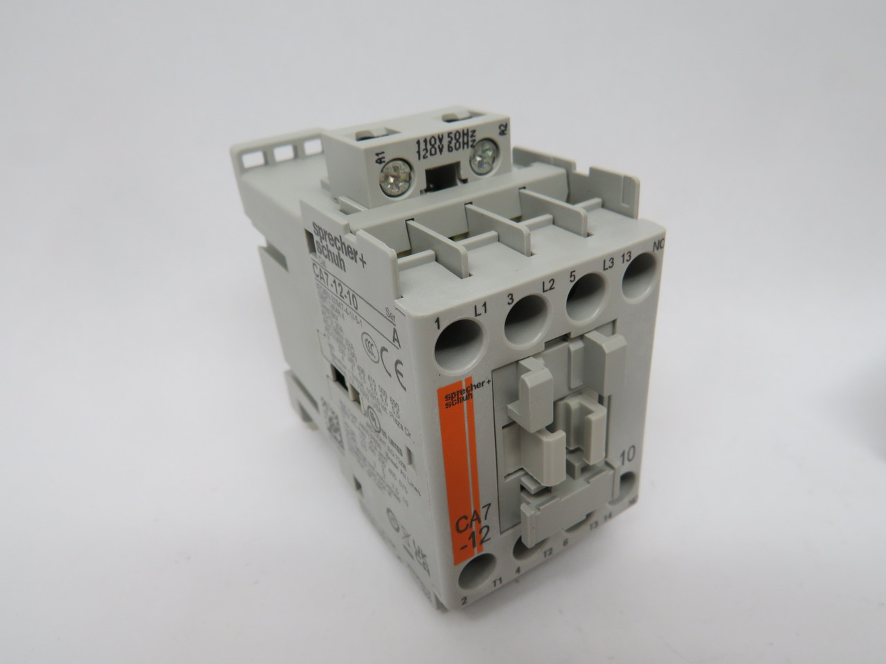 Sprecher + Schuh CA7-12-10-120 Series A Contactor 110V@50Hz 120V@60Hz 1NO 3P NEW