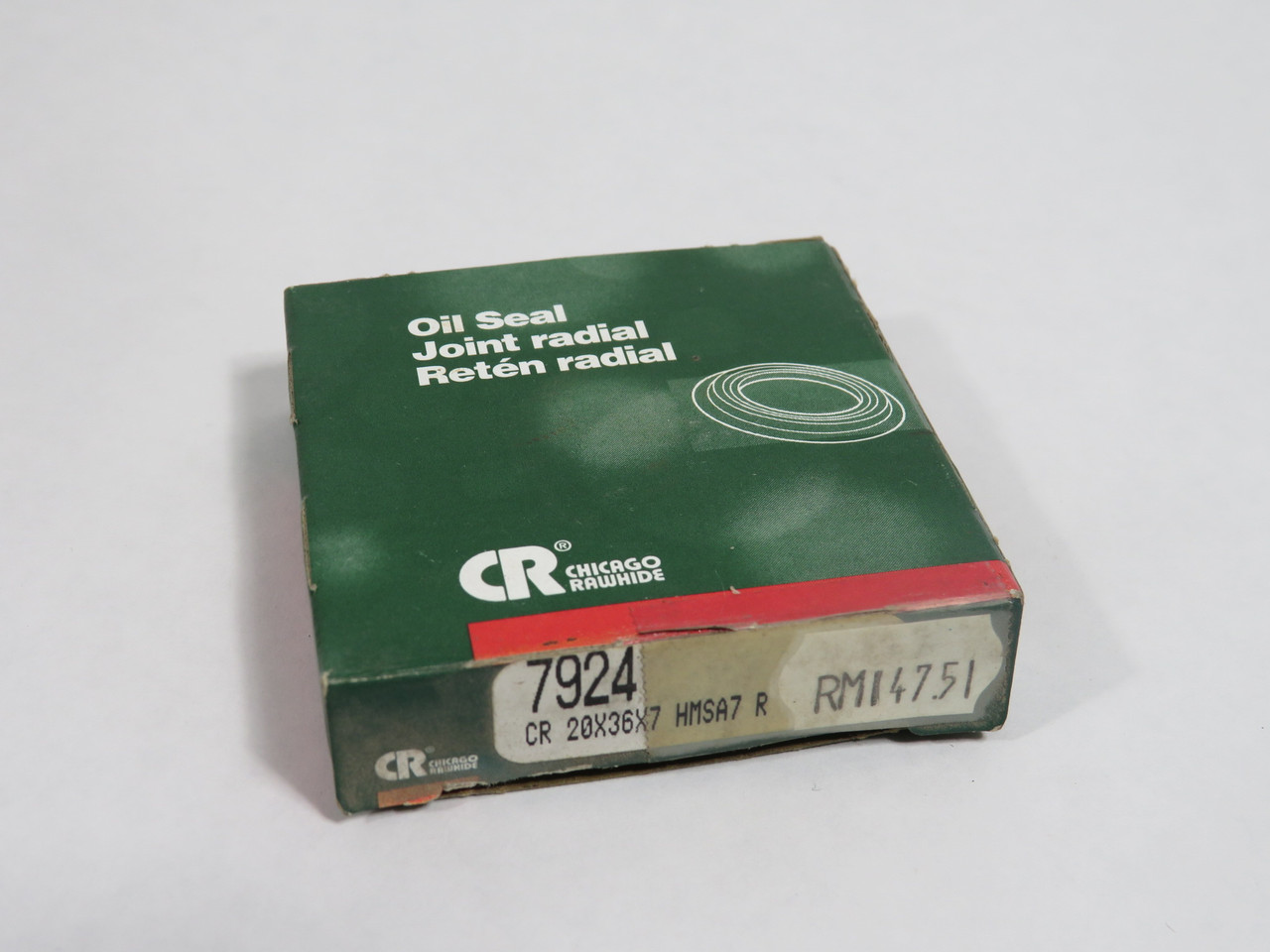 Chicago Rawhide 7924 Nitrile Oil Seal 20mm ID 36mm OD 7mm W Koyo SHELF WEAR NEW