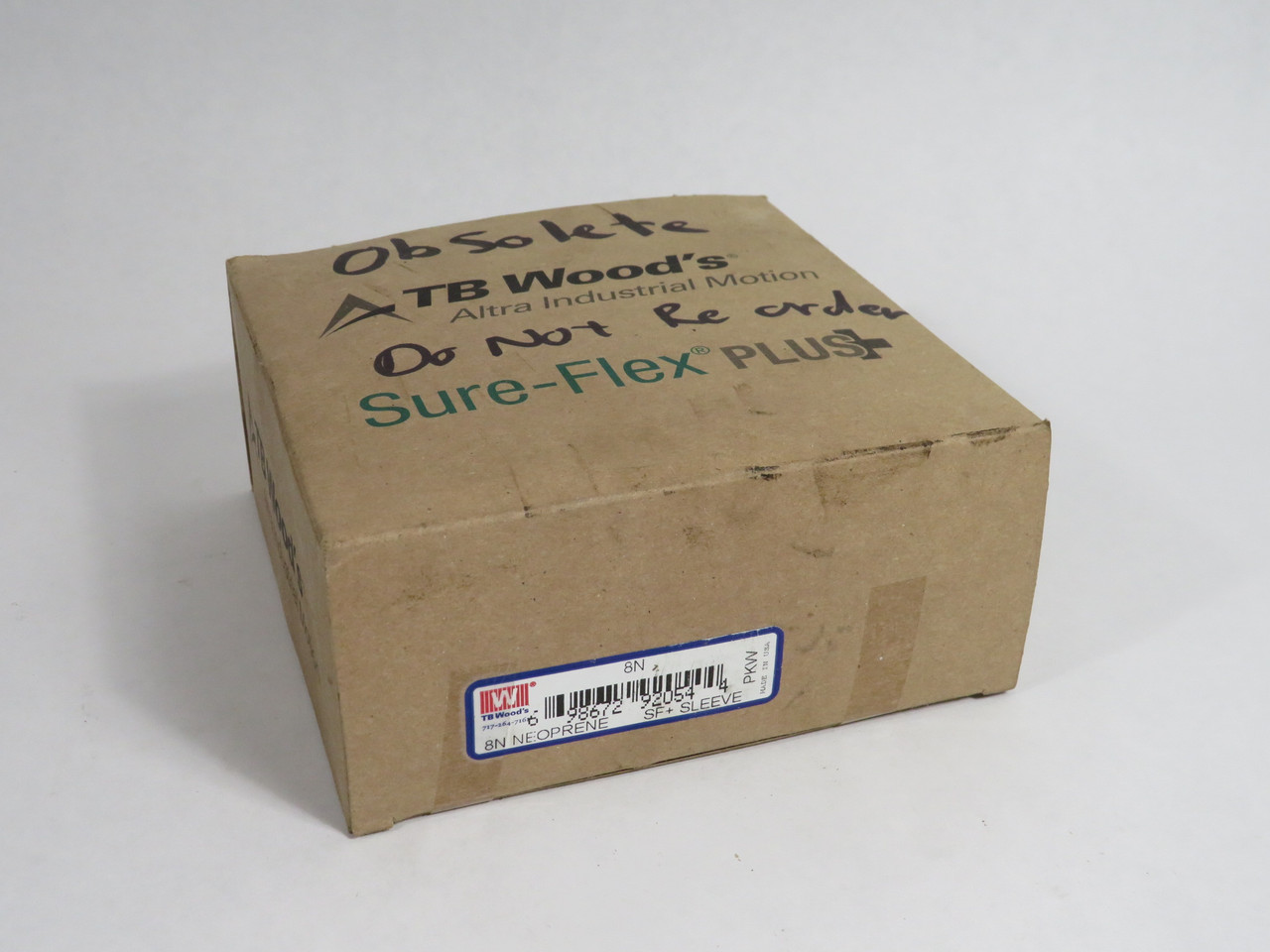 TB Wood's 8N Neoprene Sure-Flex Plus Sleeve 5-1/16" D 2-1/2" W NEW