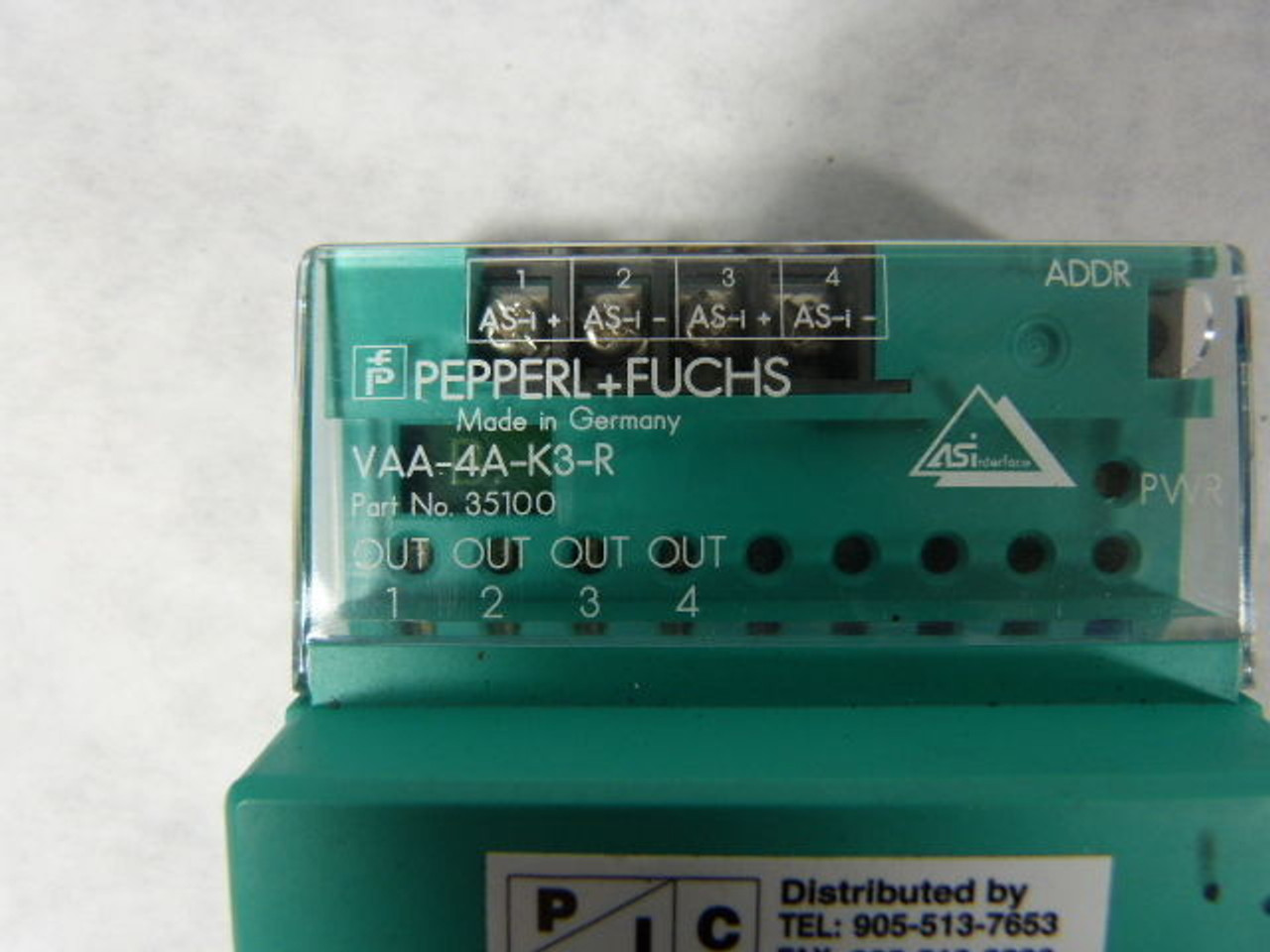 Pepperl+Fuchs VAA-4A-K3-R (35100) Interface Sensor Actuator Module USED