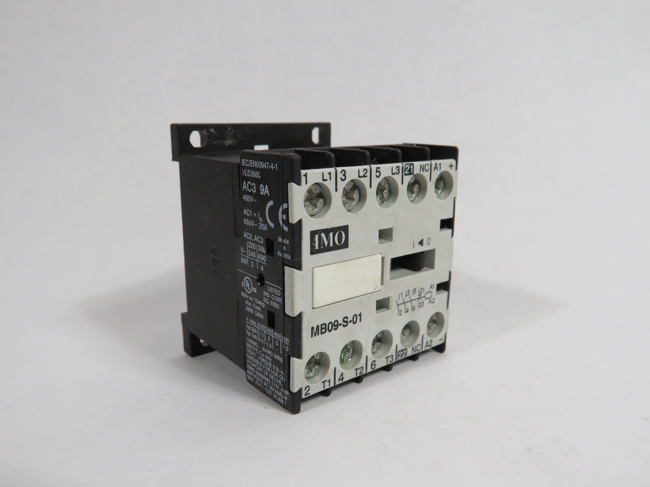 IMO MB09-S-01=24 Mini Contactor 24VDC 3-Pole 1NC USED