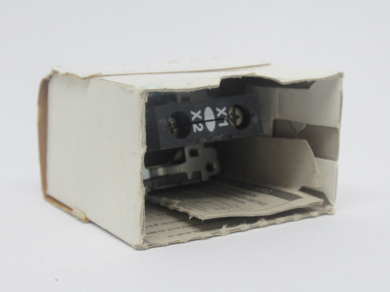 Schneider Electric ZB4BVB1 Body/Light Block Assembly w/ Mount *DAMAGED BOX* NEW