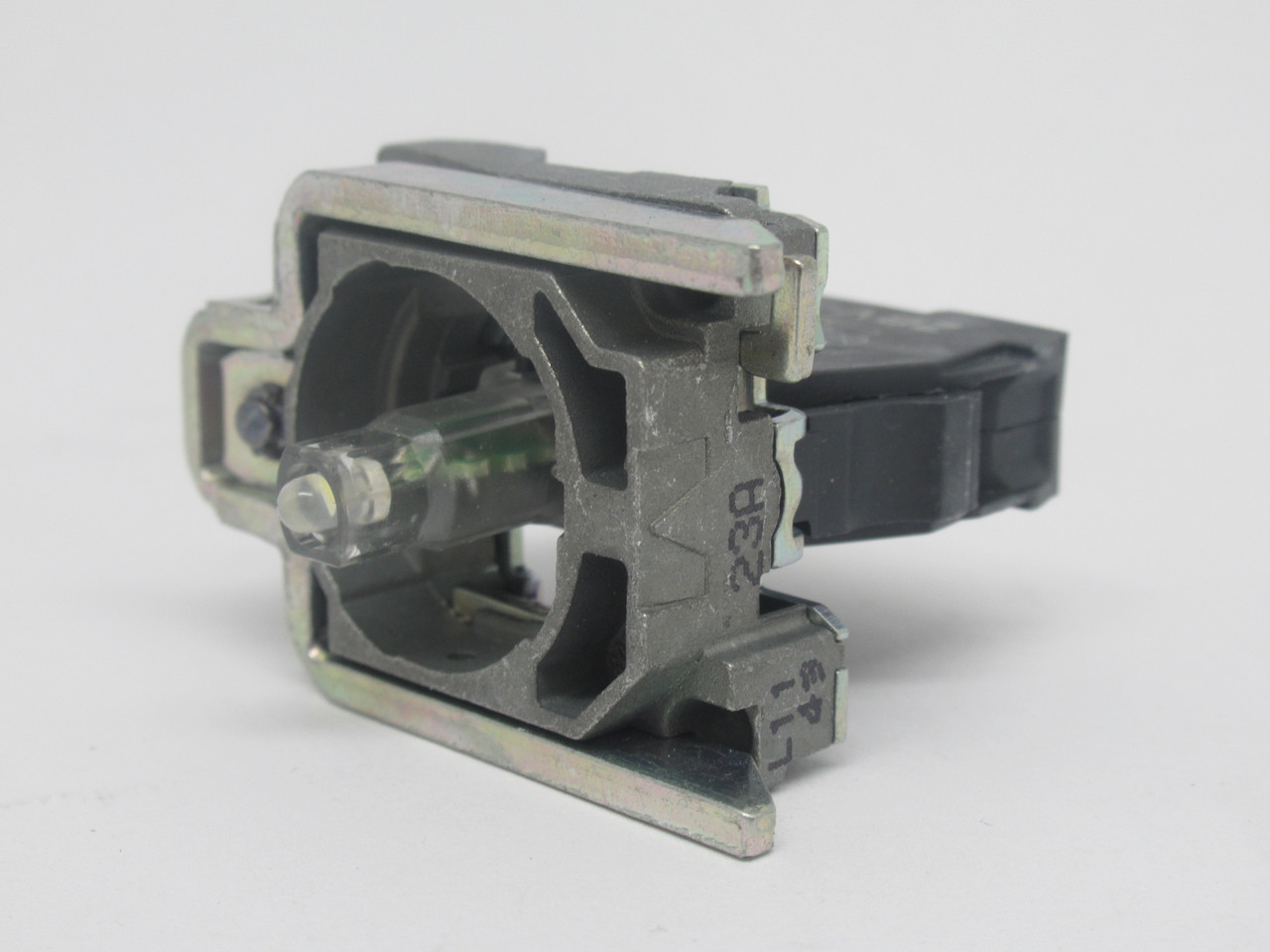 Schneider Electric ZB4BVB1 Body/Light Block Assembly w/ Mount *DAMAGED BOX* NEW