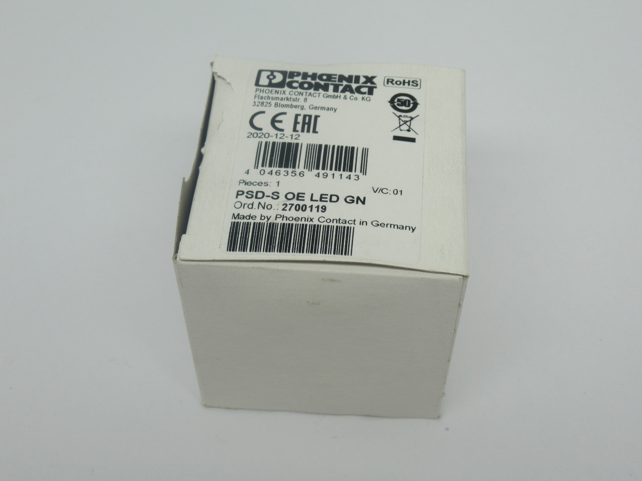 Phoenix Contact PSD-S-OE-LED-GN Permanent Light Element LED Green 24VAC/DC NEW