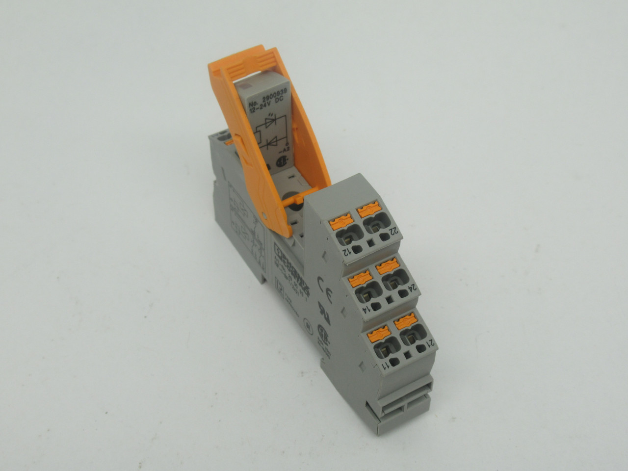 Phoenix Contact RIF-1-BPT/2X21 Relay Base 12-24VDC 2x8A 250VAC USED