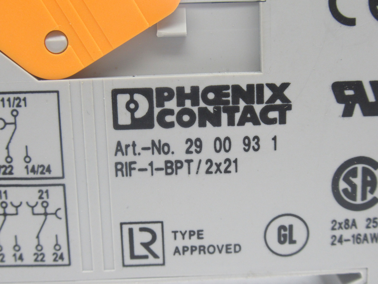 Phoenix Contact RIF-1-BPT/2X21 Relay Base 12-24VDC 2x8A 250VAC USED