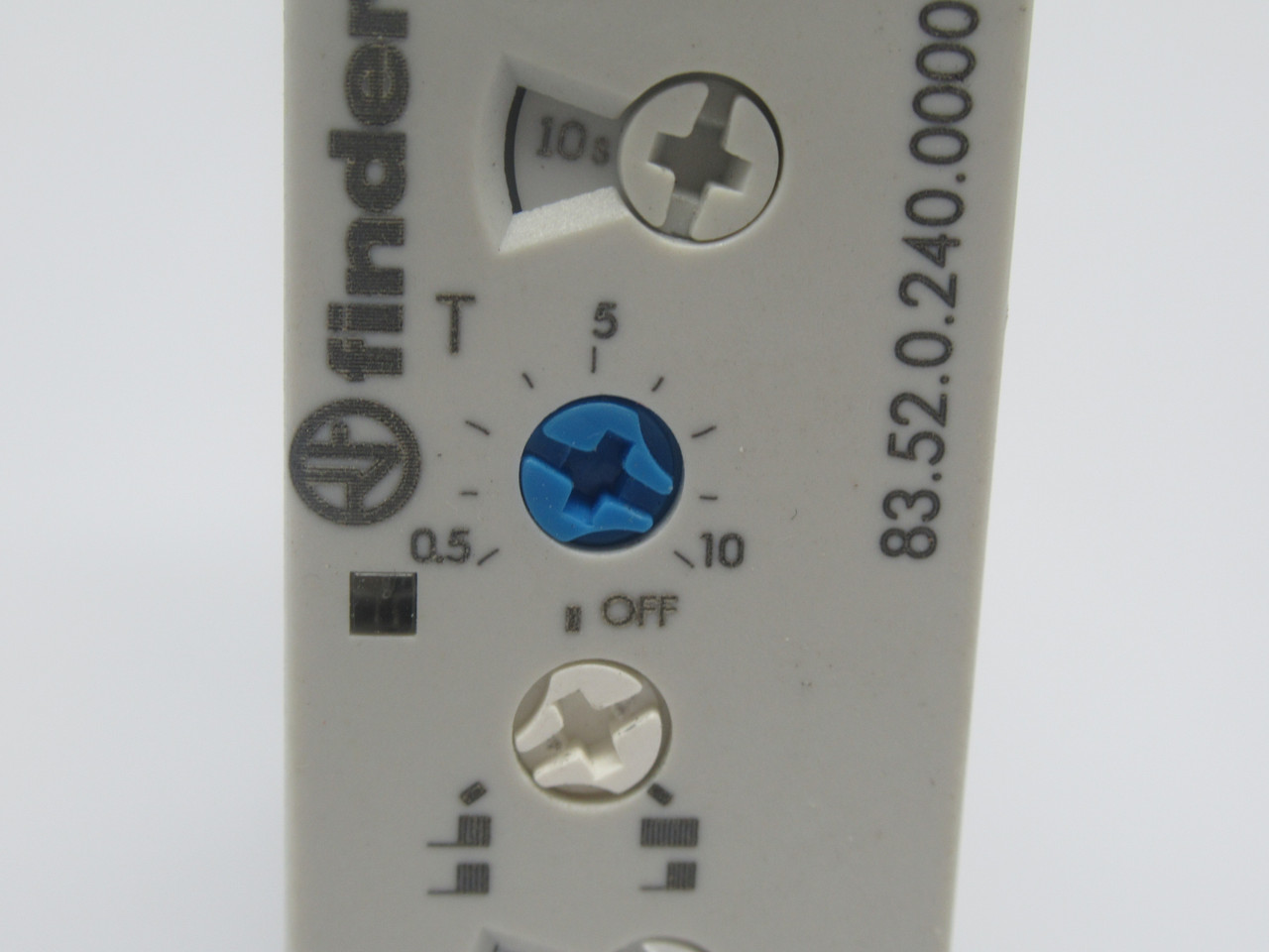 Finder 83.52.0.240.0000 Modular Timer Relay 0.5s-10Days 24-240VAC/DC 12A USED