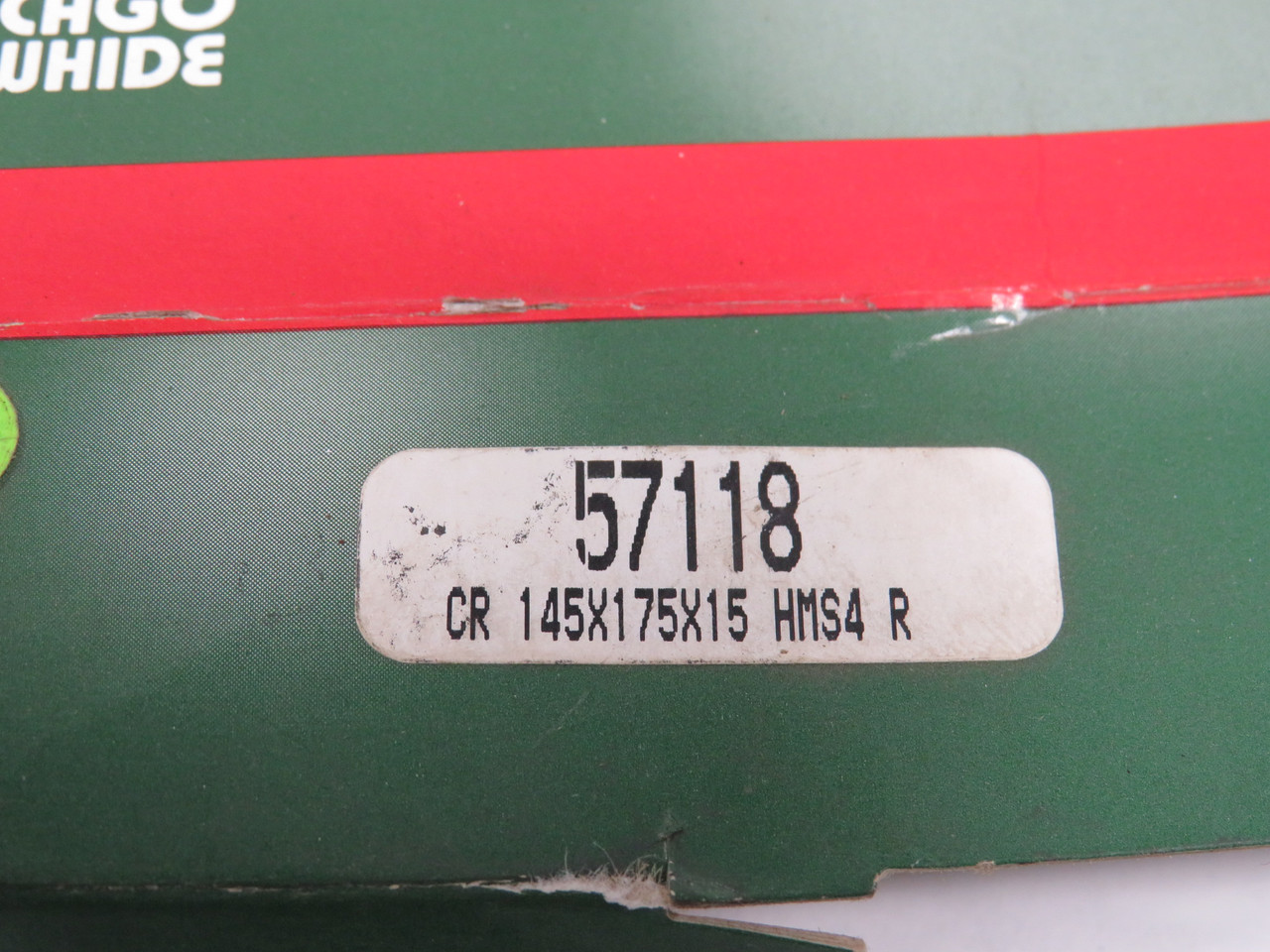 Chicago Rawhide 57118 Nitrile Oil Seal 145mm ID 175mm OD 15mm W KOK BOX DMG NEW
