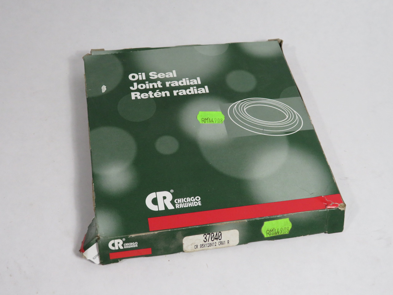 Chicago Rawhide 37040 Oil Seal 95mm ID 120mm OD 12mm W BOX DAMAGE NEW