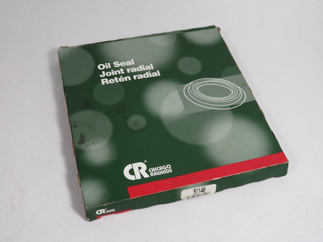 Chicago Rawhide 51140 Nitrile Oil Seal 130mm ID 170mm OD 12mm W KOK BOX DMG NEW