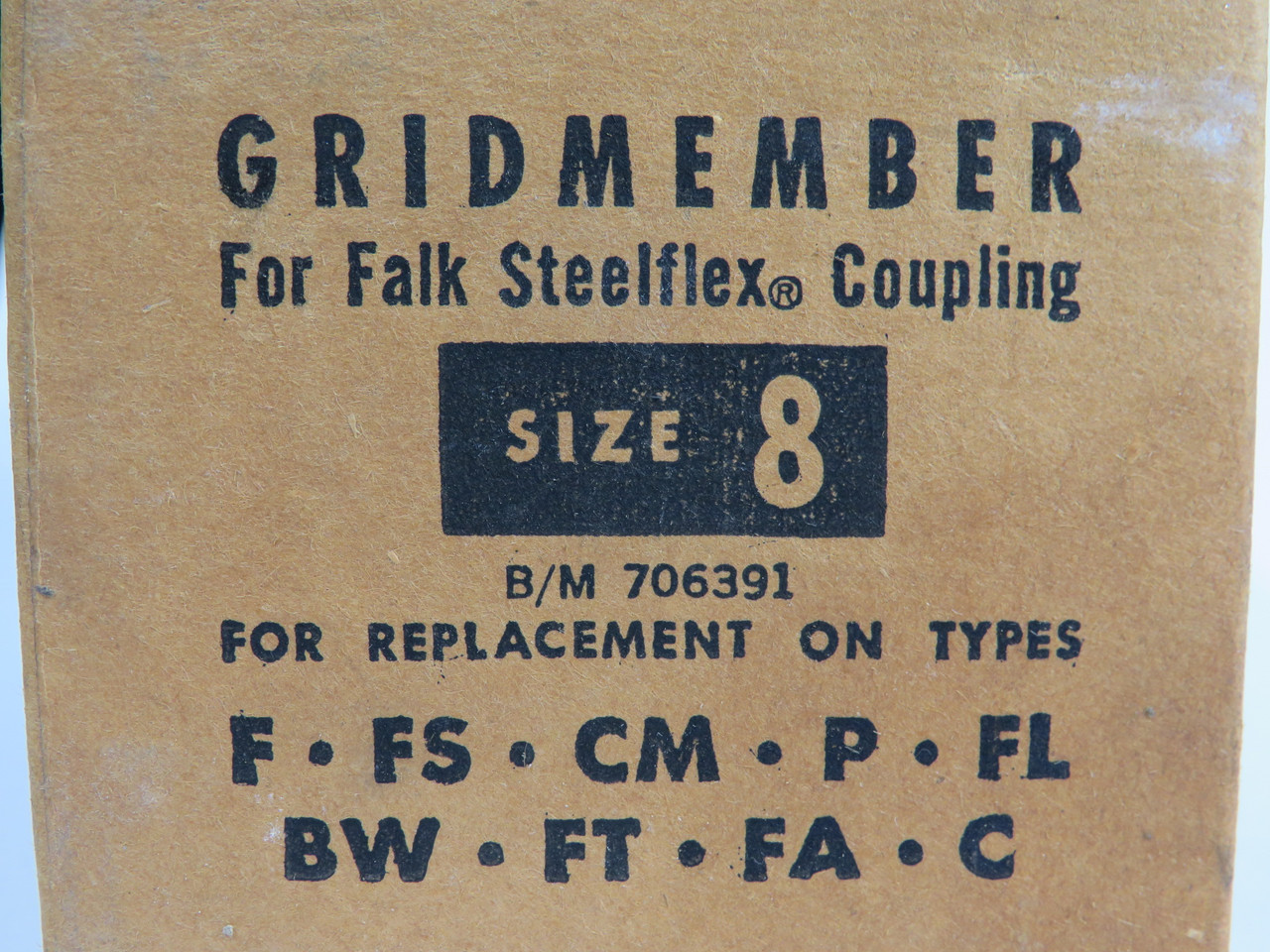 Falk 706391 Size 8 Gridmember for F, FS, CM, P, FL, BW, FT, FA, C NEW