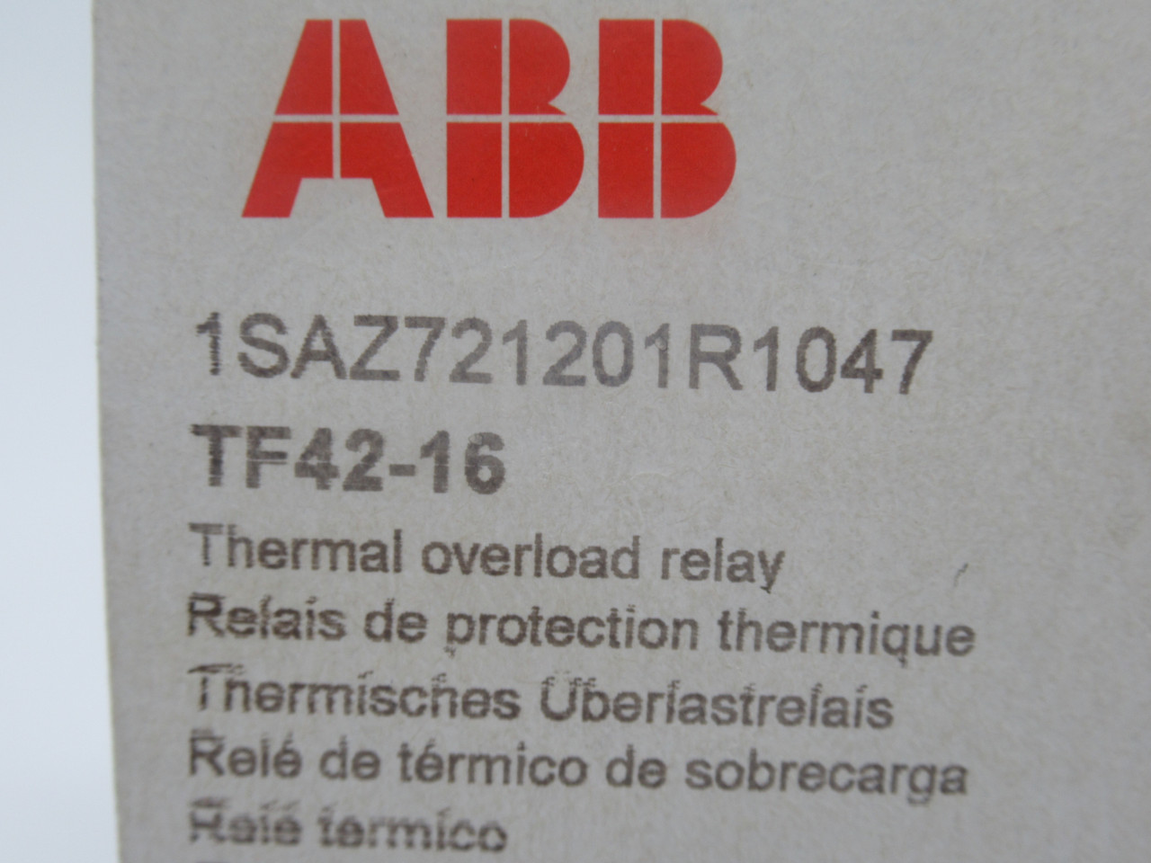 ABB TF42-16 Thermal Overload Relay 13-16A 690V NEW
