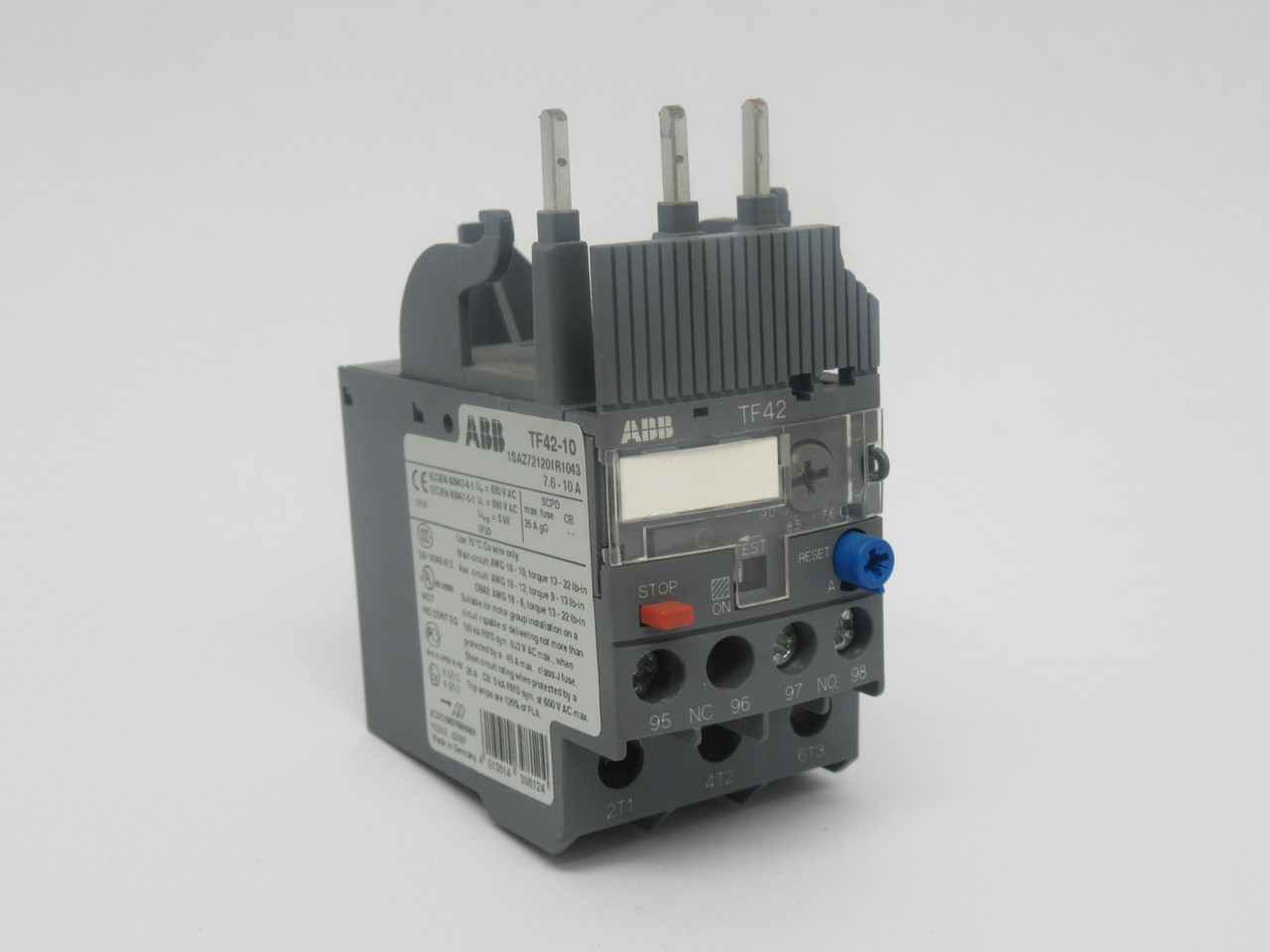 ABB TF42-10 Thermal Overload Relay 7.6-10A 690V USED