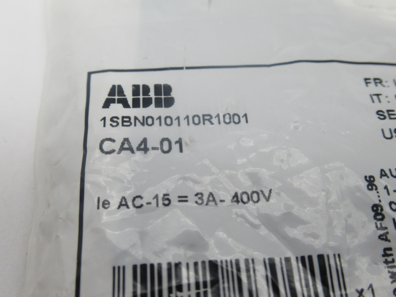 ABB CA4-01 Auxiliary Contact Block 1NC 400V 3A NWB