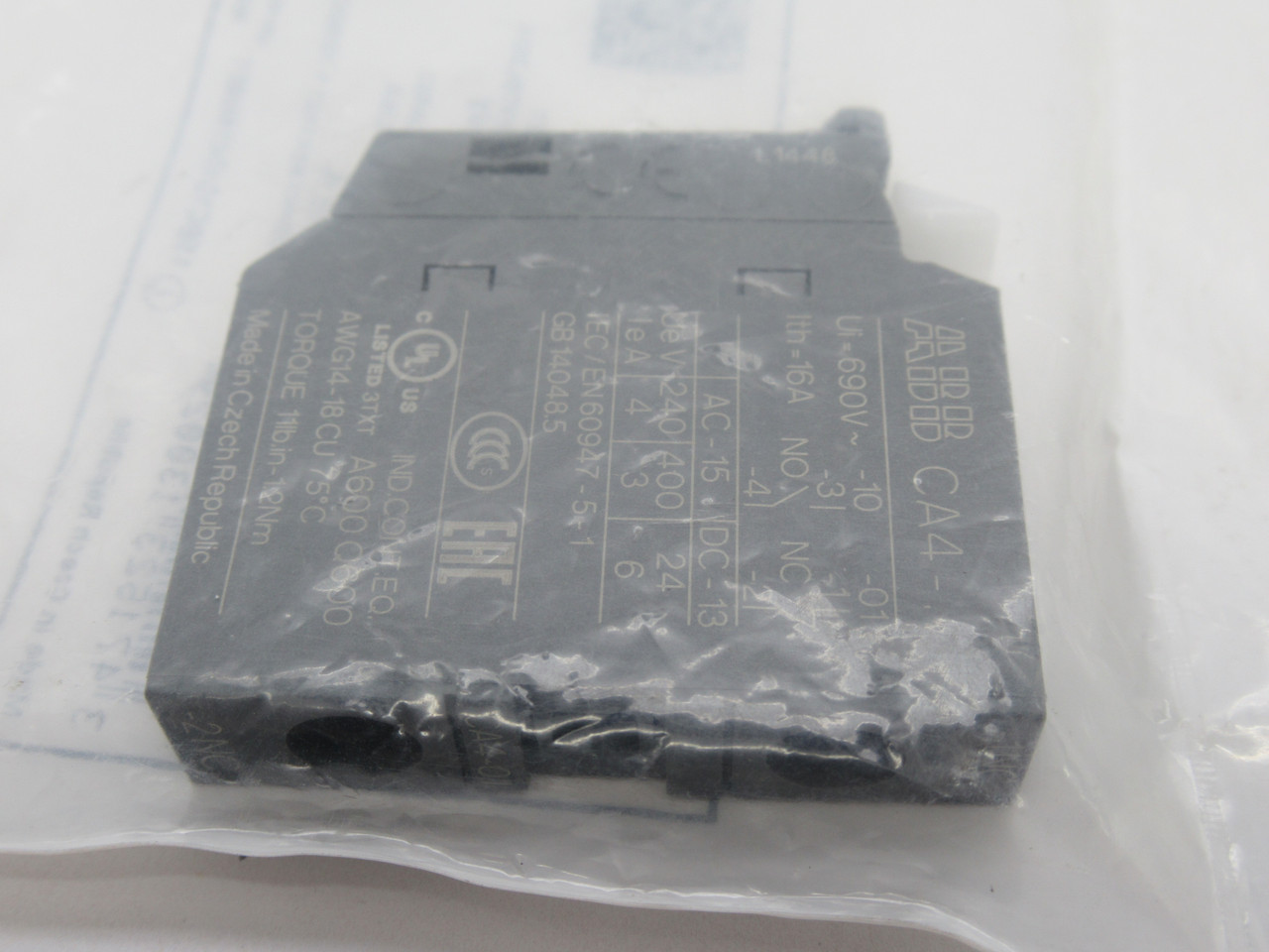 ABB CA4-01 Auxiliary Contact Block 1NC 400V 3A NWB