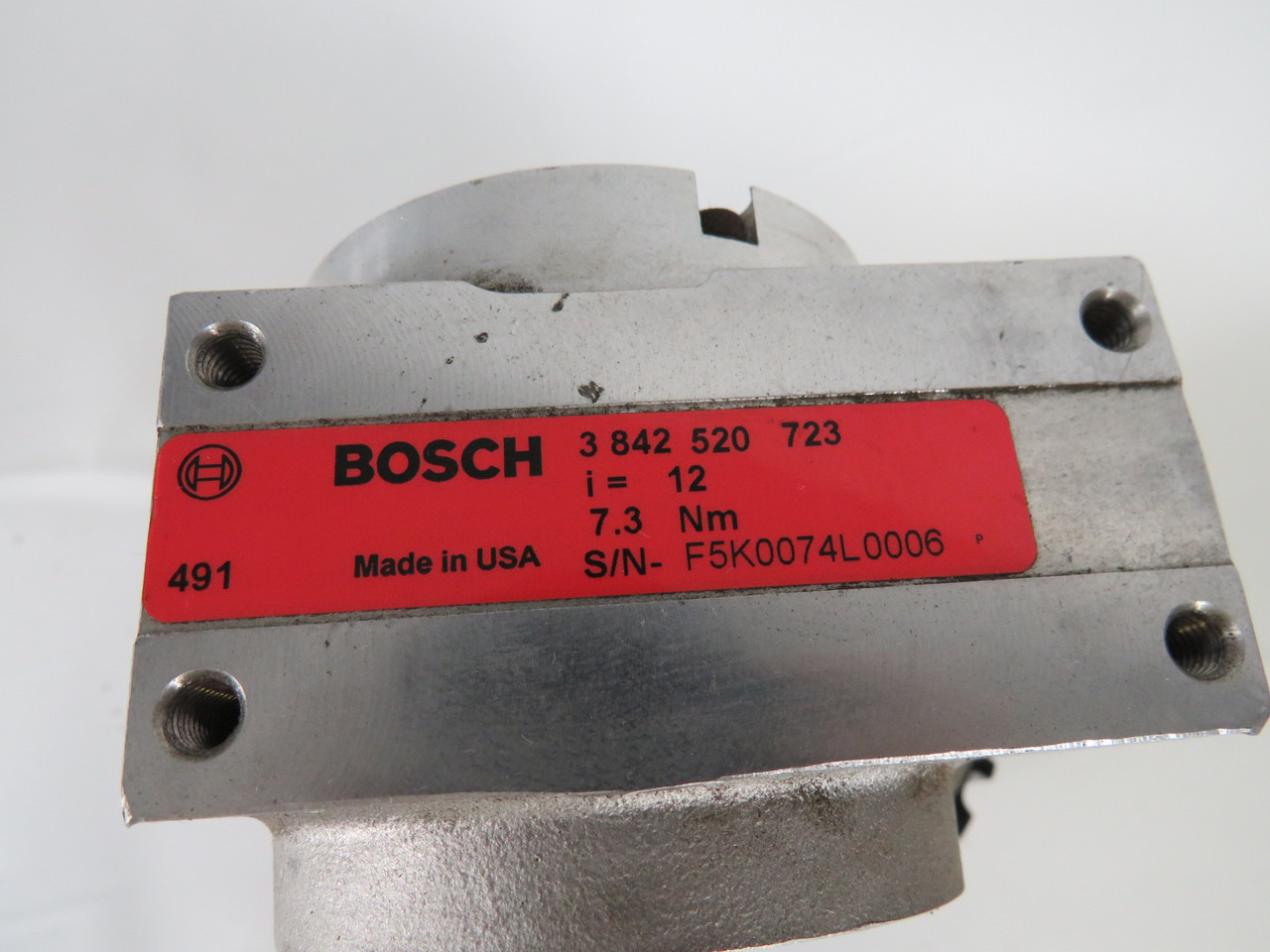 Bodine 0.09kW 1700RPM 575V 0.46A 60Hz C/W Speed Reducer 12:1 Ratio USED