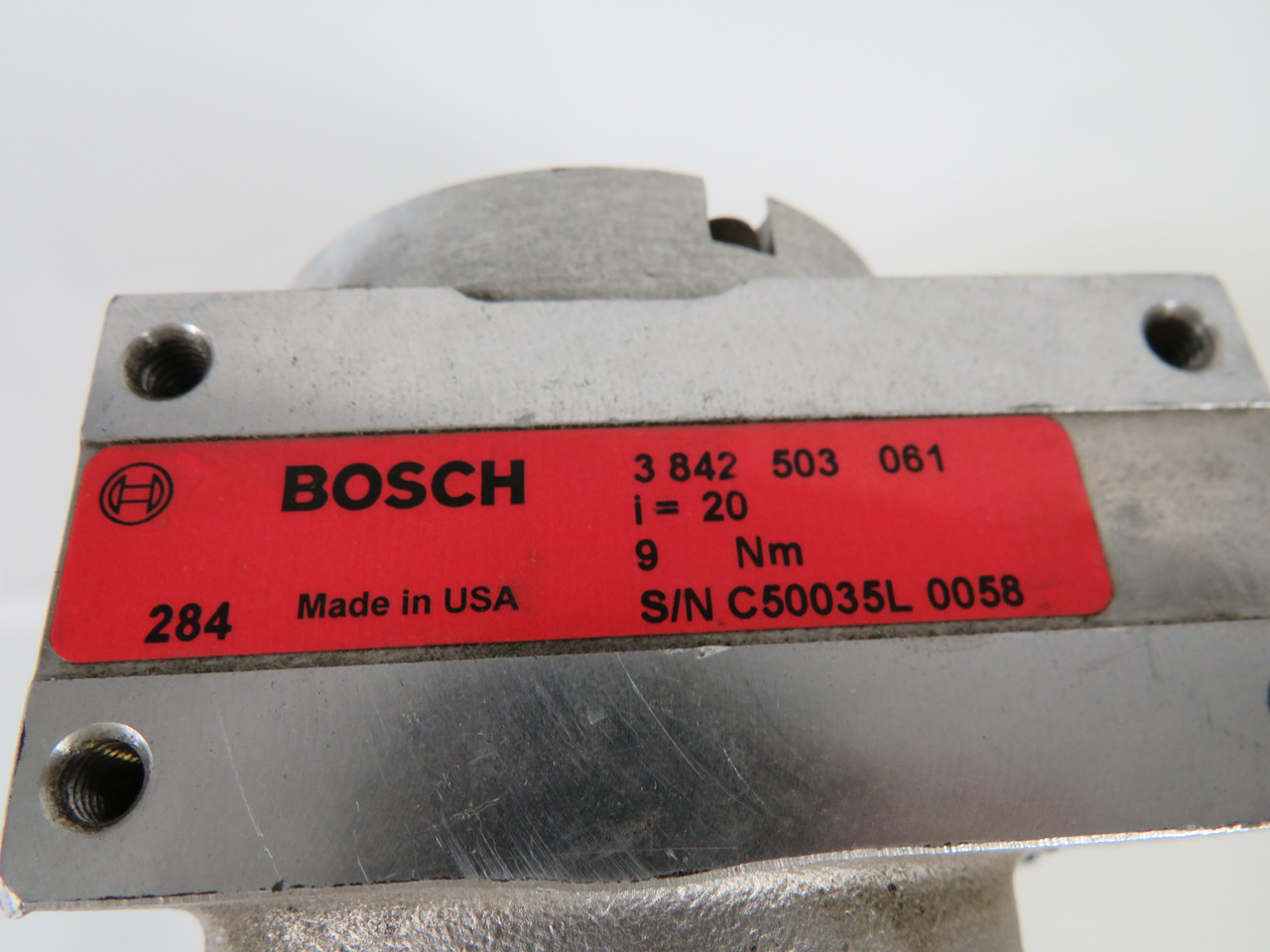 Bodine 0.09kW 1700RPM 575V 0.46A 60Hz C/W Speed Reducer 20:1 Ratio USED