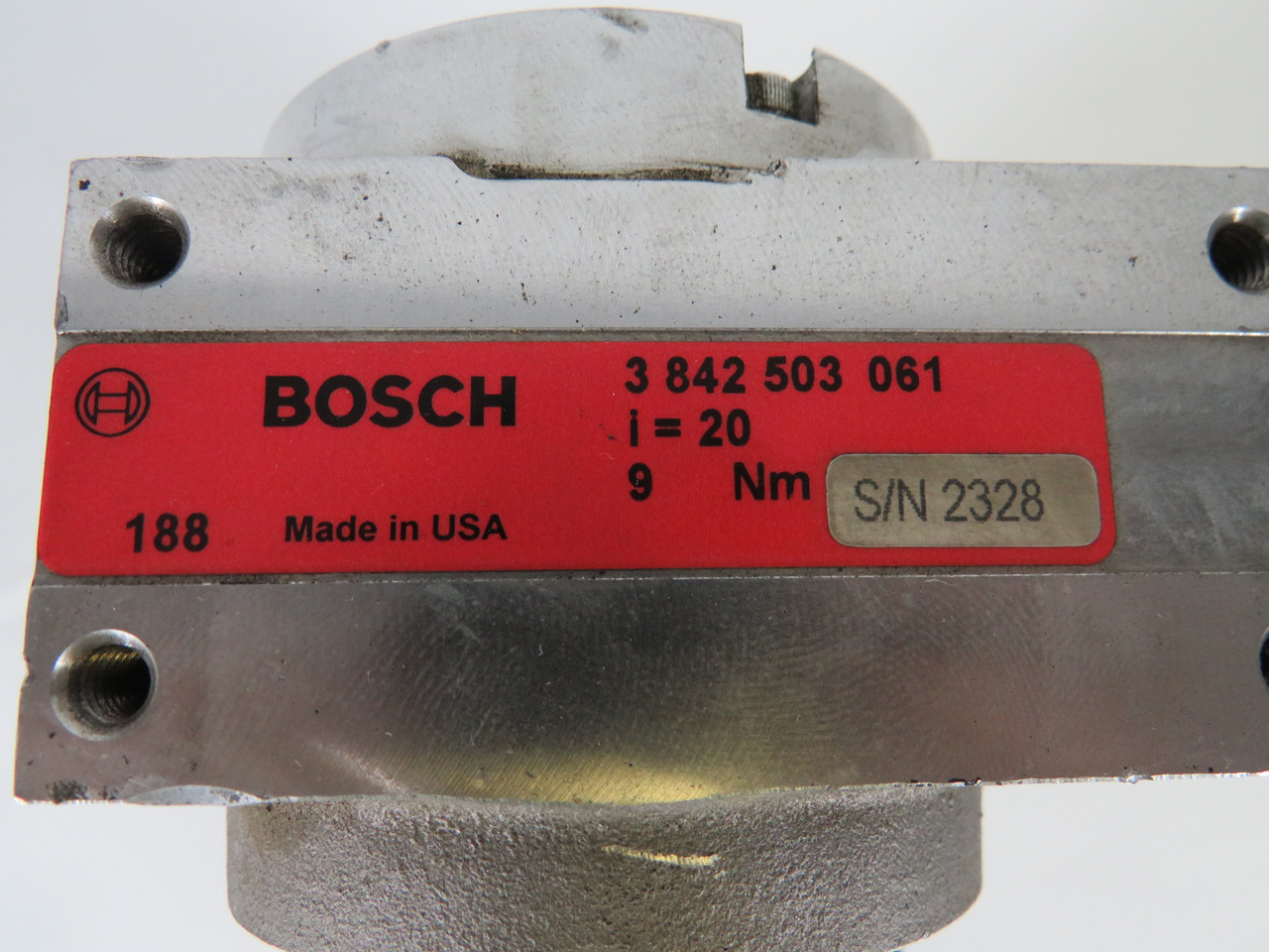 Bodine 0.09kW 1700RPM 575V 0.46A 60Hz C/W Speed Reducer & Motor Suppressor USED