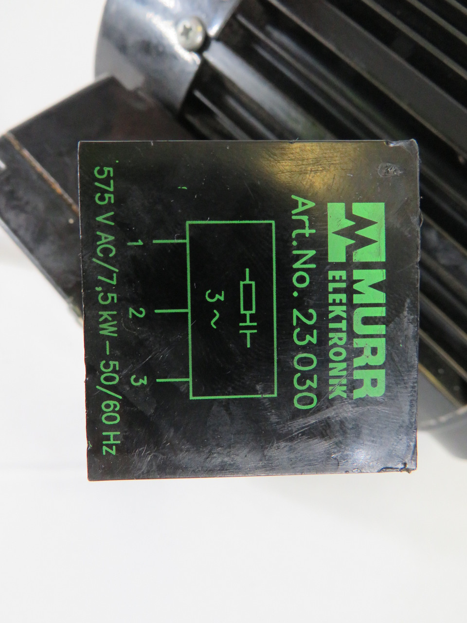 Bodine 0.21kW 1700RPM 575V 0.53A 60Hz C/W Speed Reducer & Motor Suppressor USED